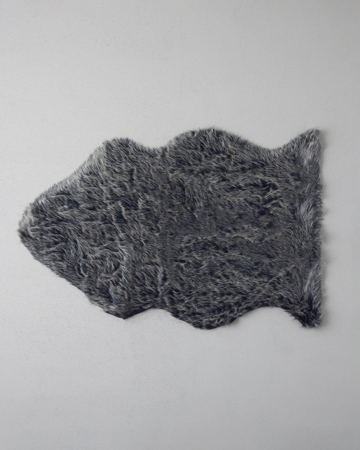 Roe Pelüş Post 100x150 cm Siyah