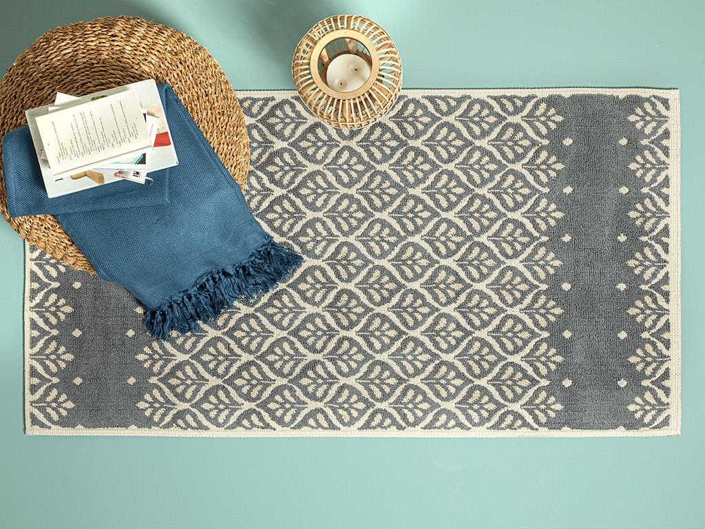 Rosilda Pamuklu Kilim Gri