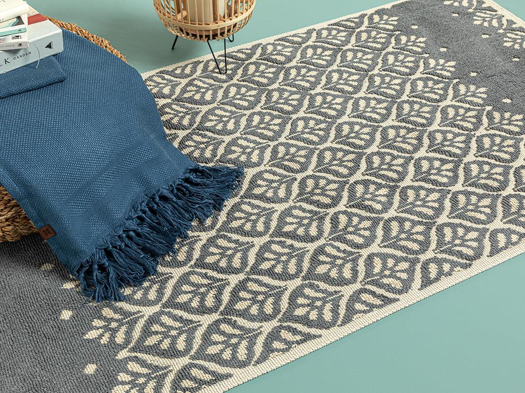 Rosilda Pamuklu Kilim Gri