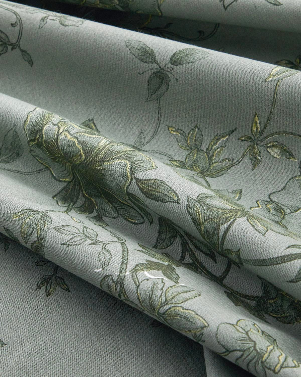 Rosy Glow Pamuk Çift Kişilik Nevresim Takımı 200x220 cm Yeşil