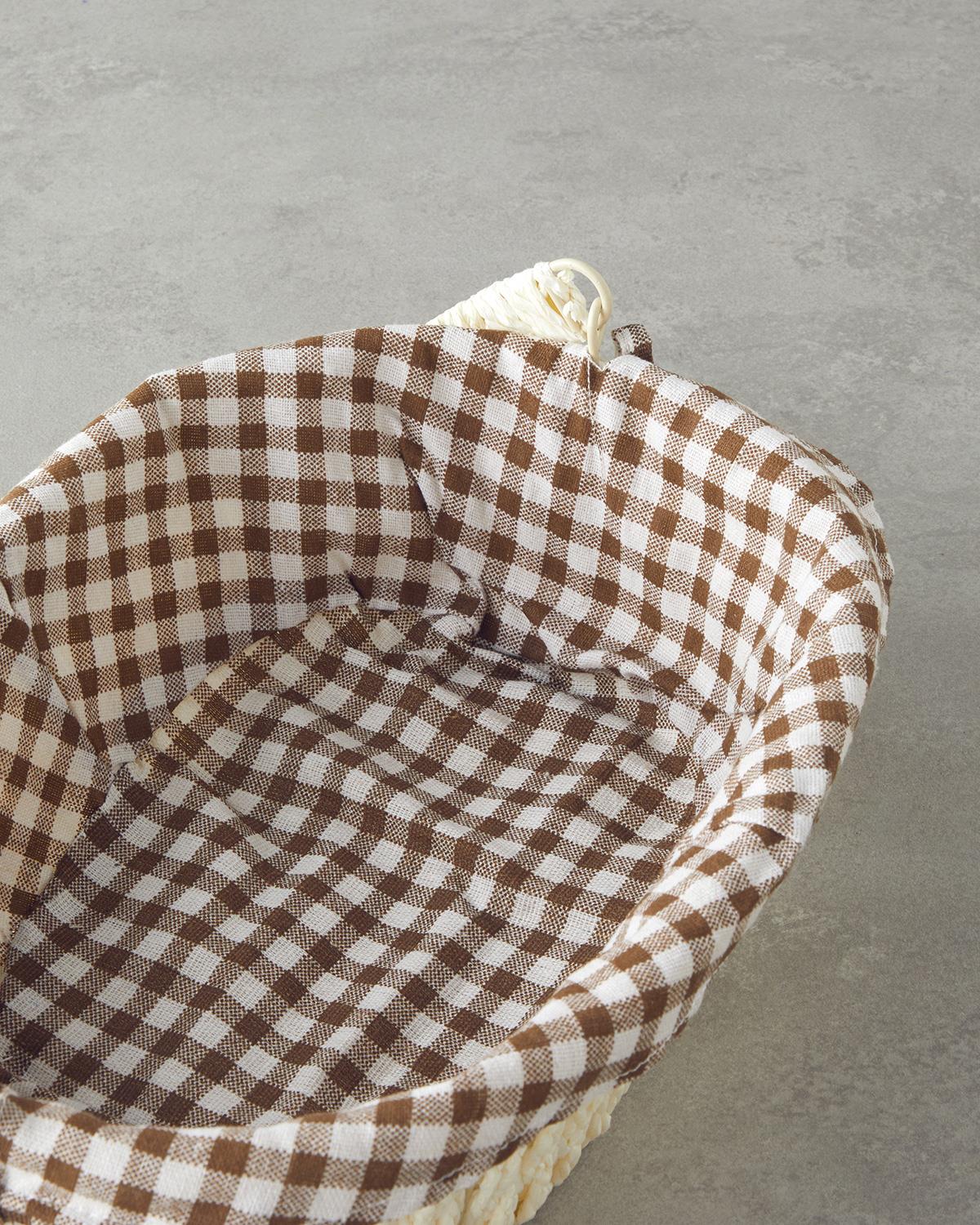 Rovella Kağıt Ekmek Sepeti 29x22x9,5 cm Krem