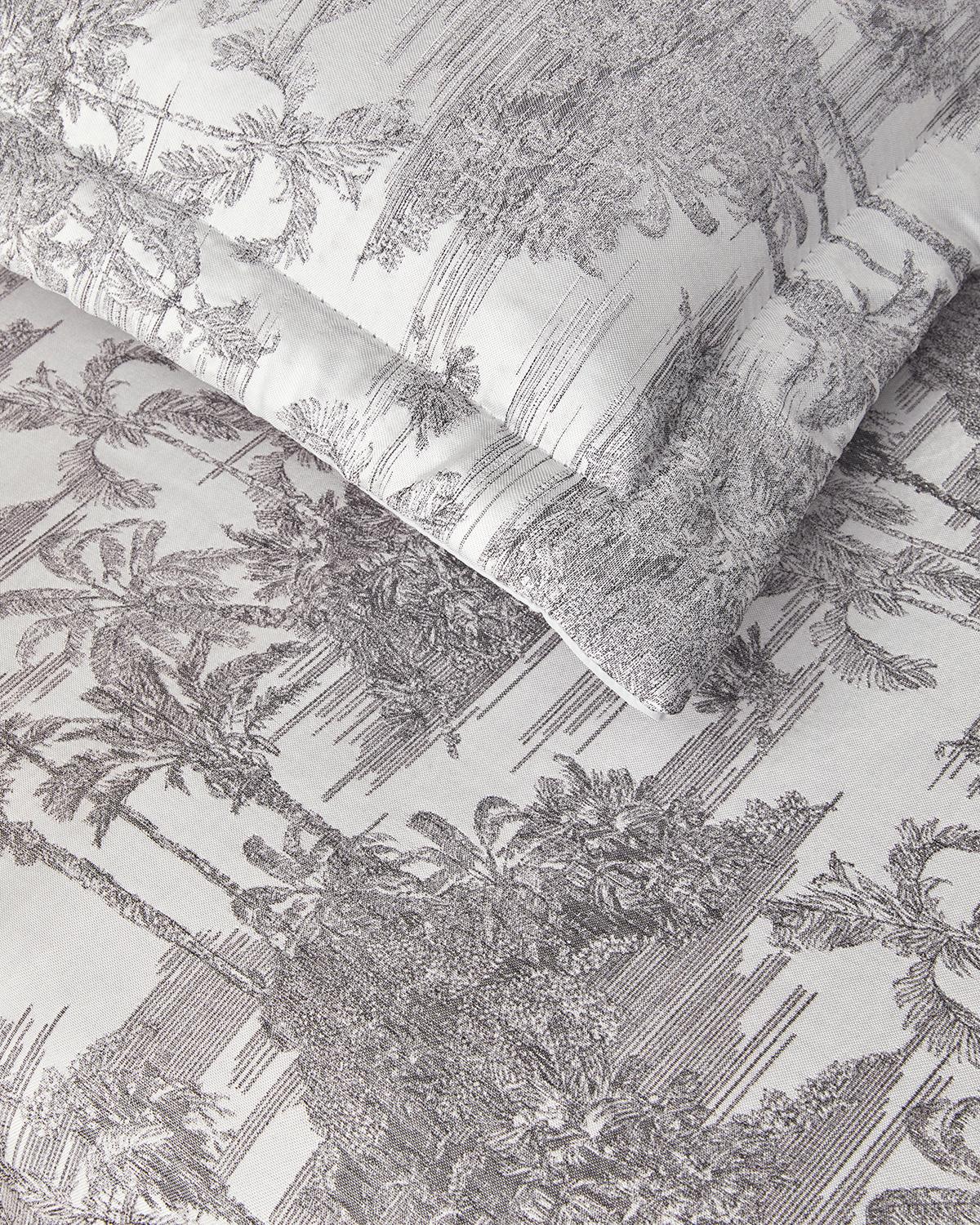 Royal Elegance Jakarlı Çift Kişilik Yatak Örtüsü Takımı 240X260 cm Antrasit