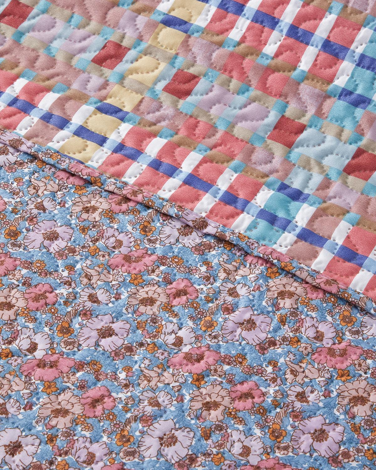 Ruby Blossom King Size Çok Amaçlı Örtü 240x220 cm Kırmızı