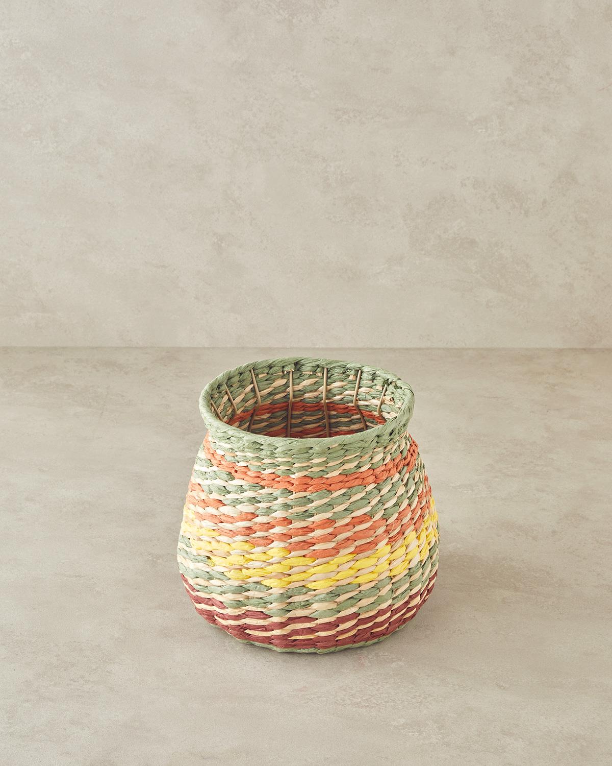 Ruth Hasır Sepet Multicolor