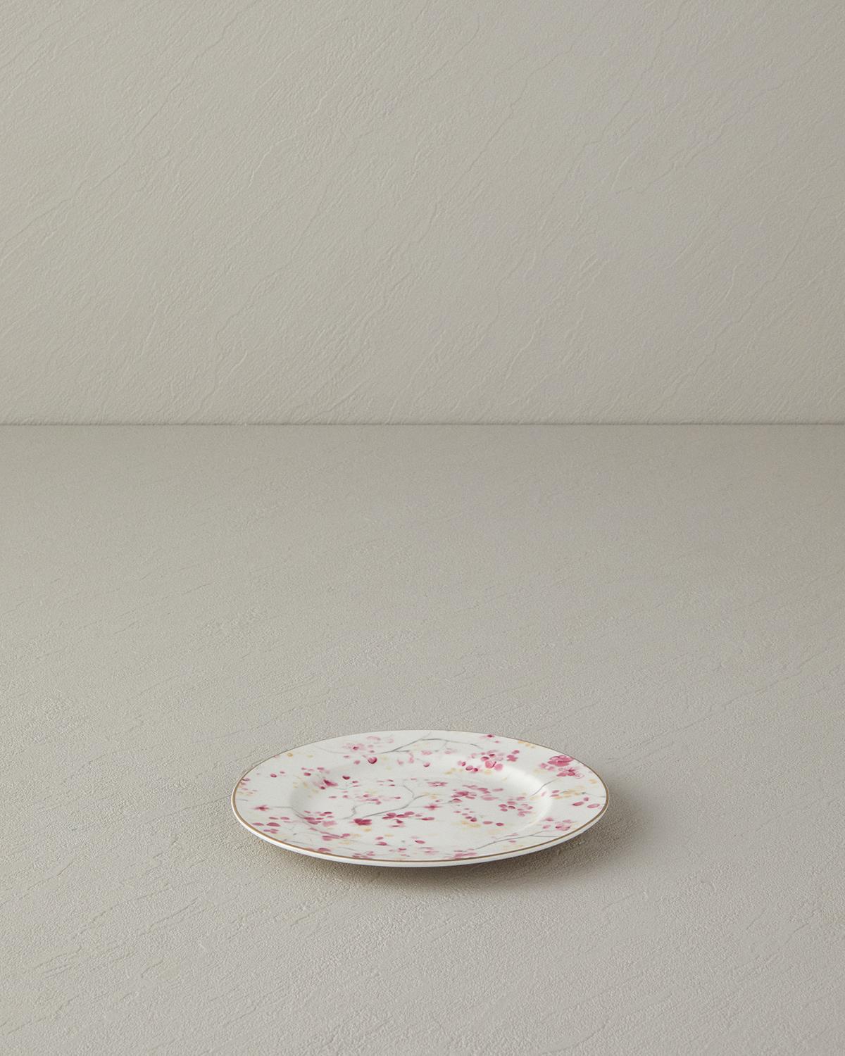 Sakura Garden New Bone China Pasta Tabağı Açık Pembe