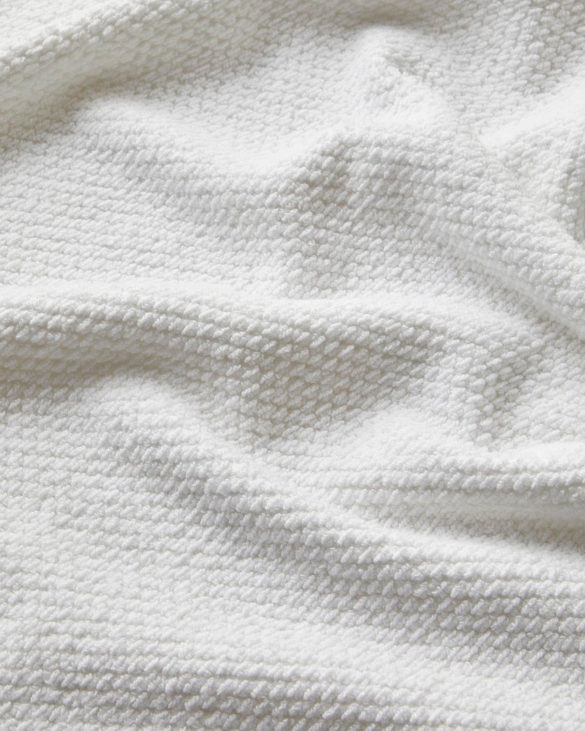 Sandy Stripe Pamuk Ayak Havlusu 50x70 cm Beyaz