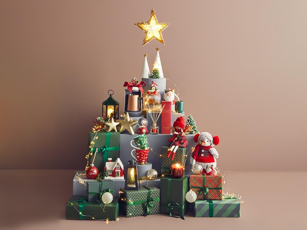 Santa Polyresin Kar Küresi Kırmızı
