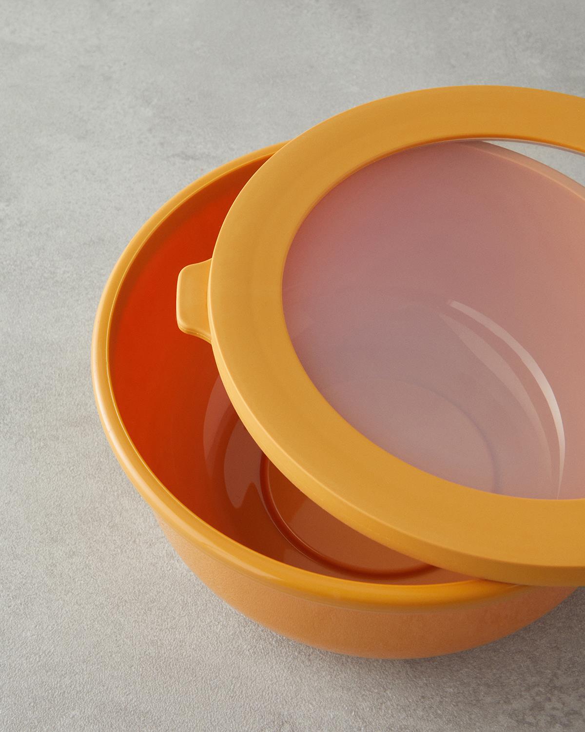 Sara Plastik 3'lü Saklama Kabı 1,5 + 2,5 + 4 lt Sarı