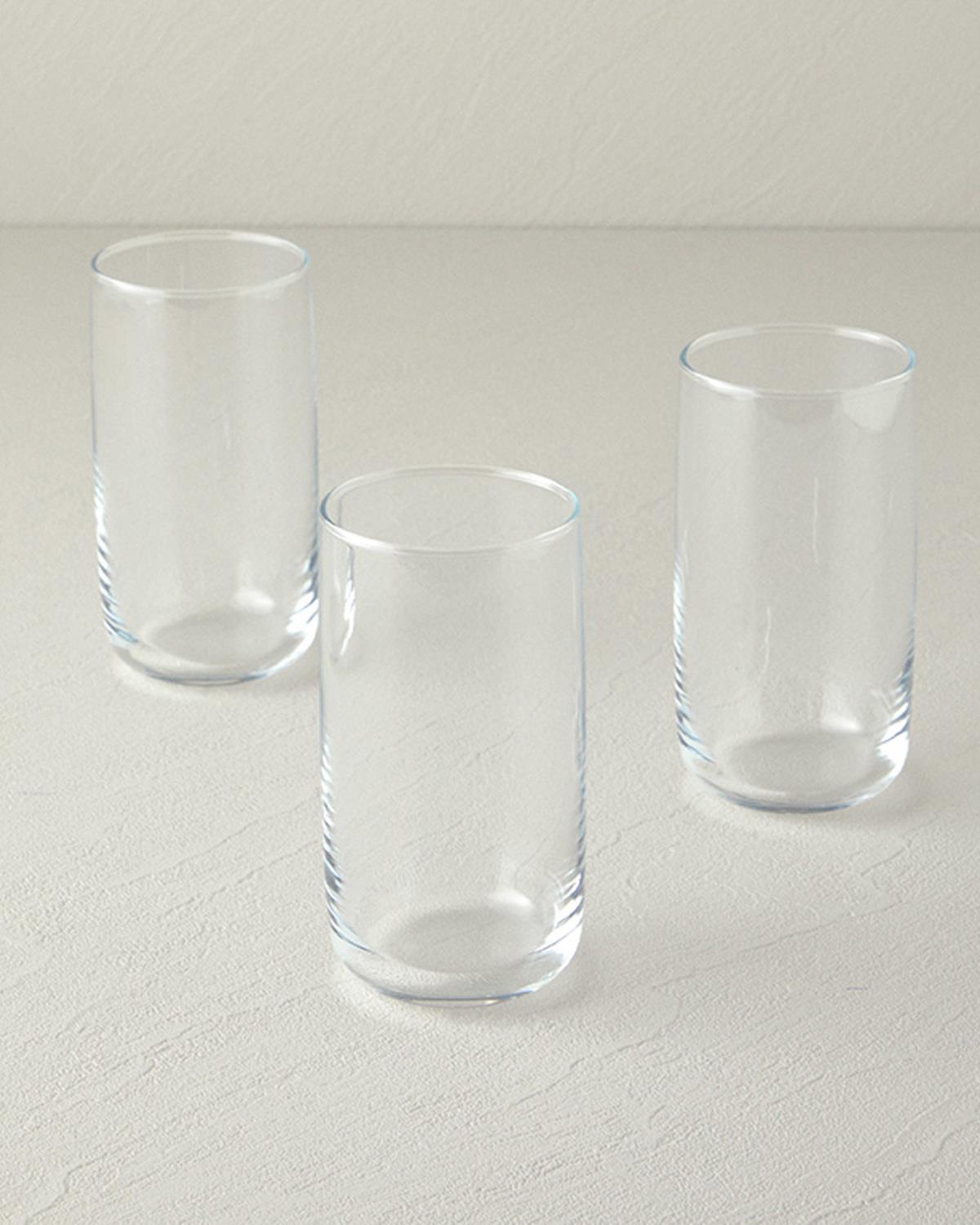 Sare 3'lü Cam Meşrubat Bardağı 365 ml