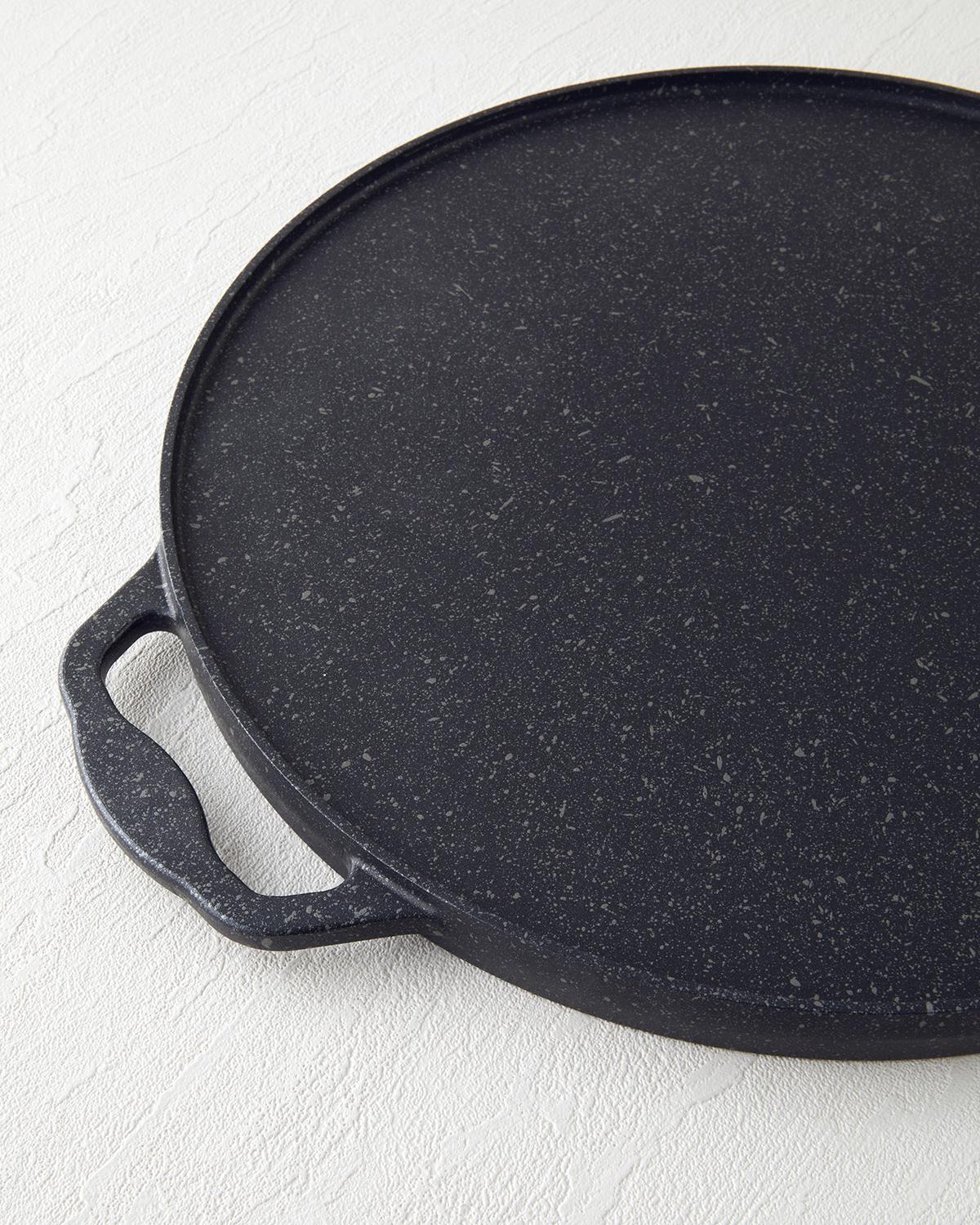 Savor Premium Yuvarlak Grill Tava 34 cm Siyah