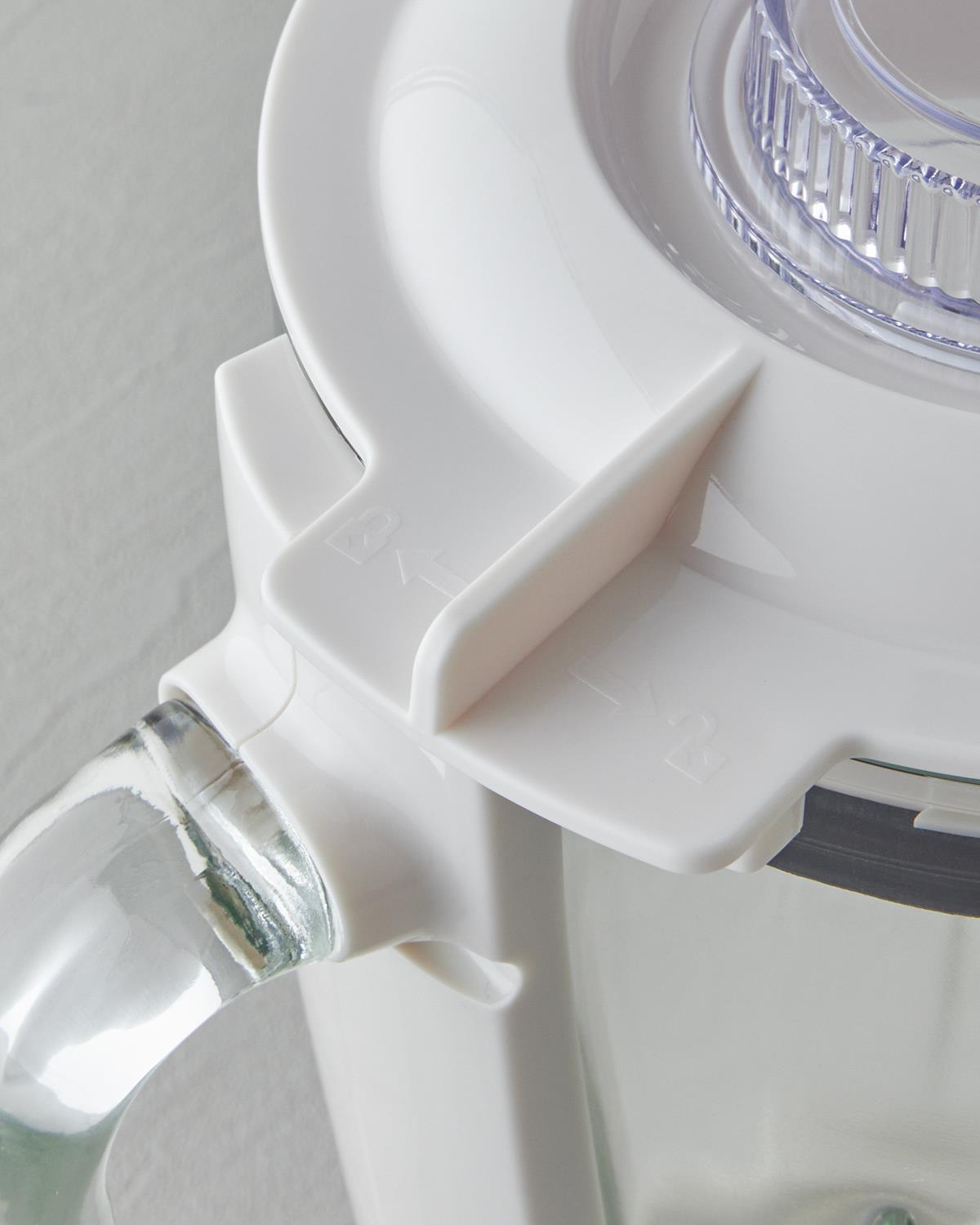 Sbl 3001 Cam Sürahi Blender Beyaz-Krom