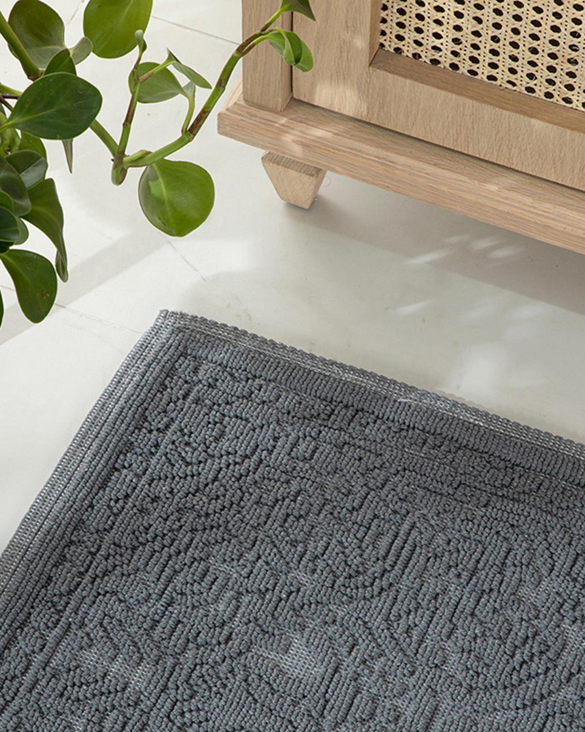 Seana Pamuklu Kilim Gri