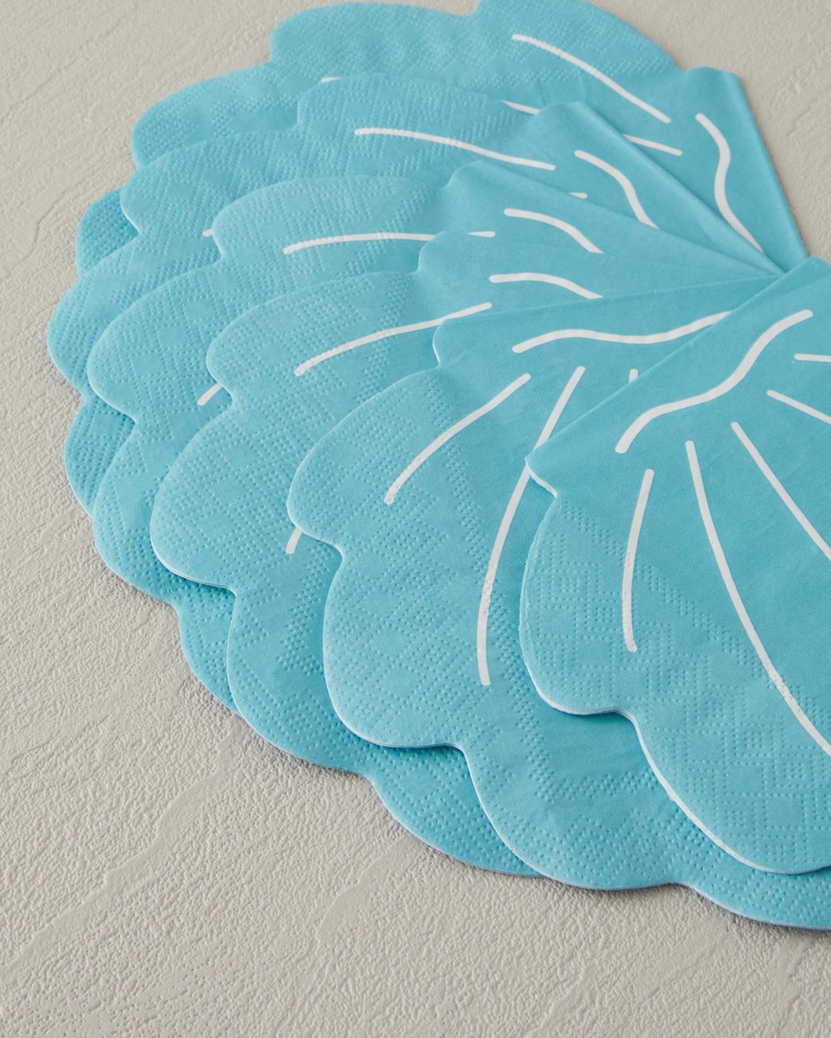 Seashell Kağıt Kağıt Peçete Mavi