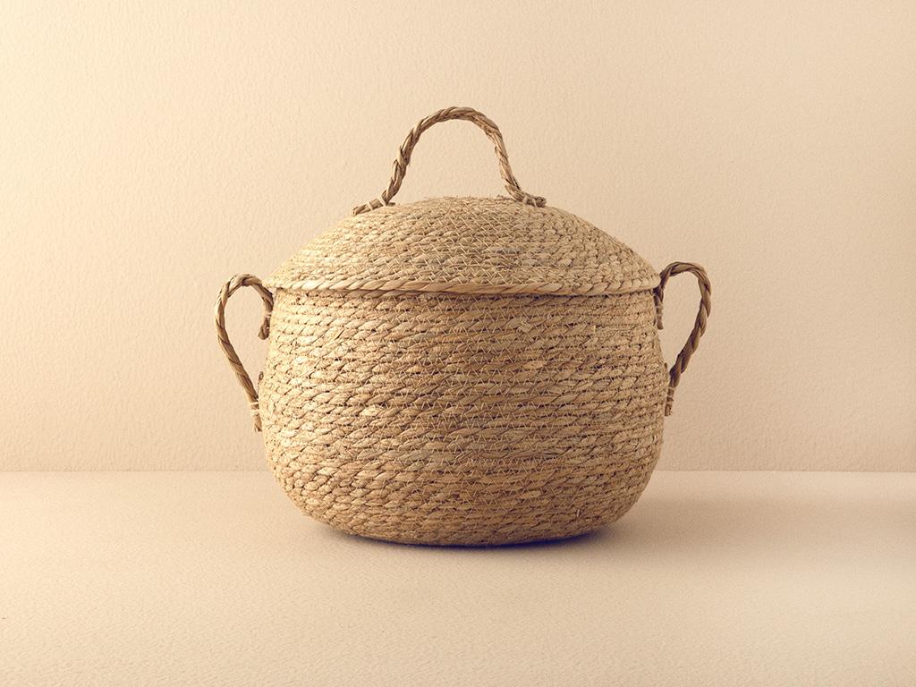 Shabby Hasır 3'lü Sepet Natural