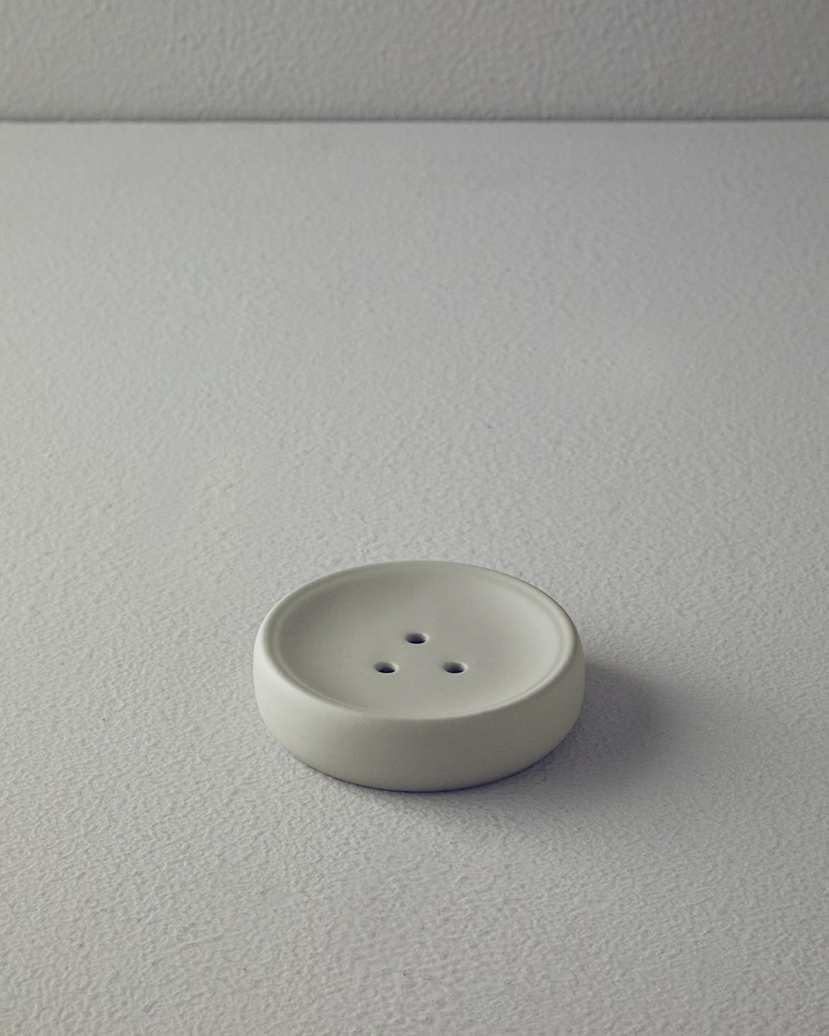 Shade Stoneware 3'lü Banyo Seti Gri