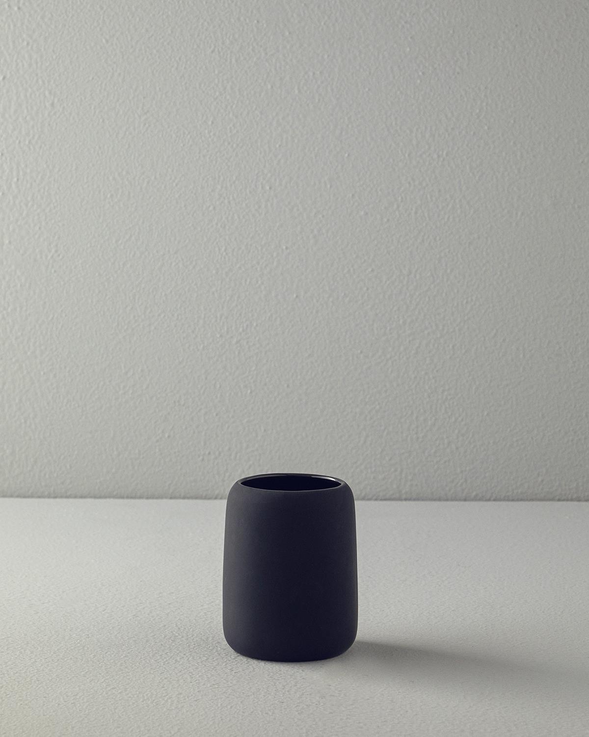 Shade Stoneware 3'lü Banyo Seti Siyah