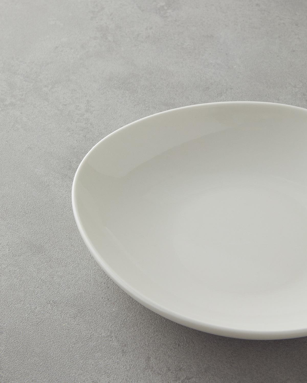Shape Porselen Yemek Takımı 8 Parça 2 Kişilik Beyaz