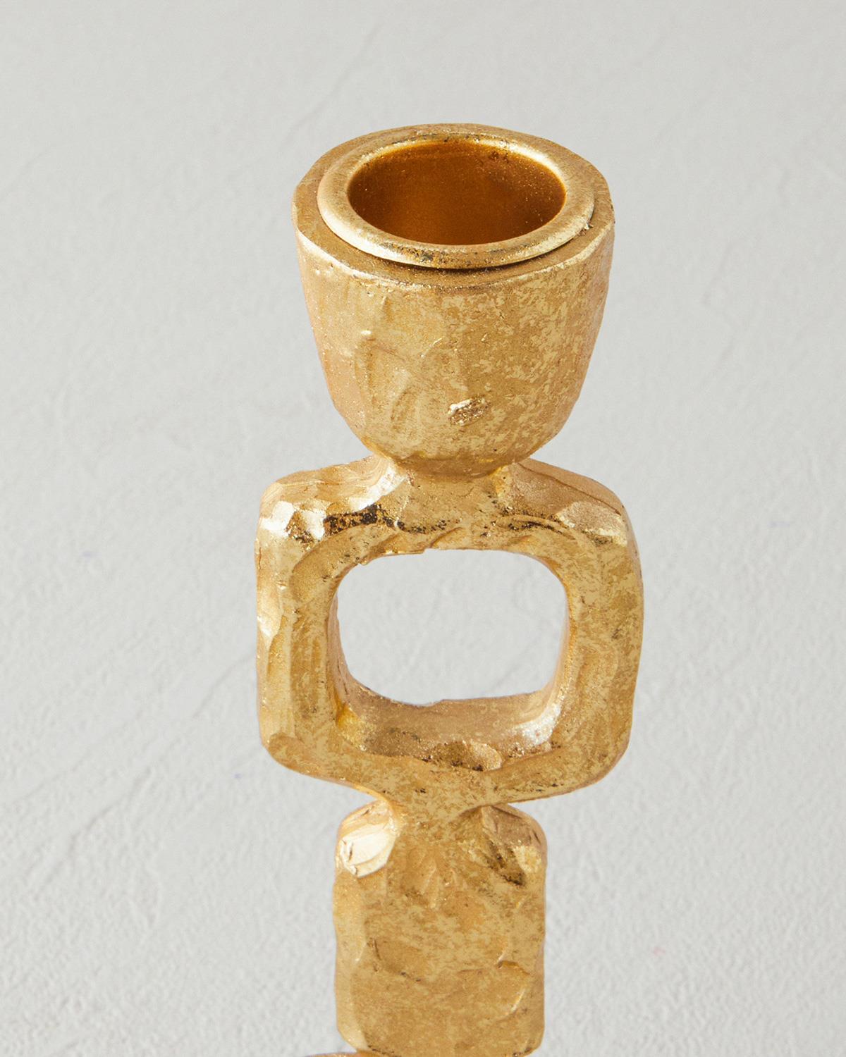 Shine Şamdan 26 cm Gold