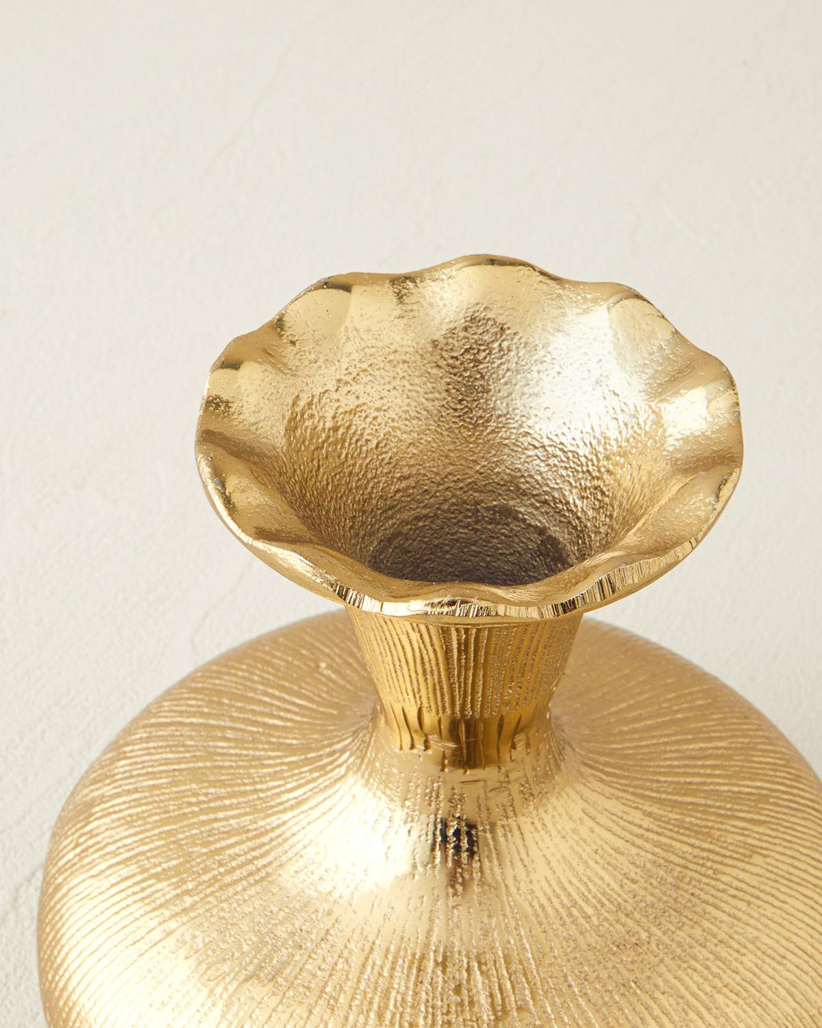 Silva Metal Vazo 6 x 6 x 6,5 cm Gold
