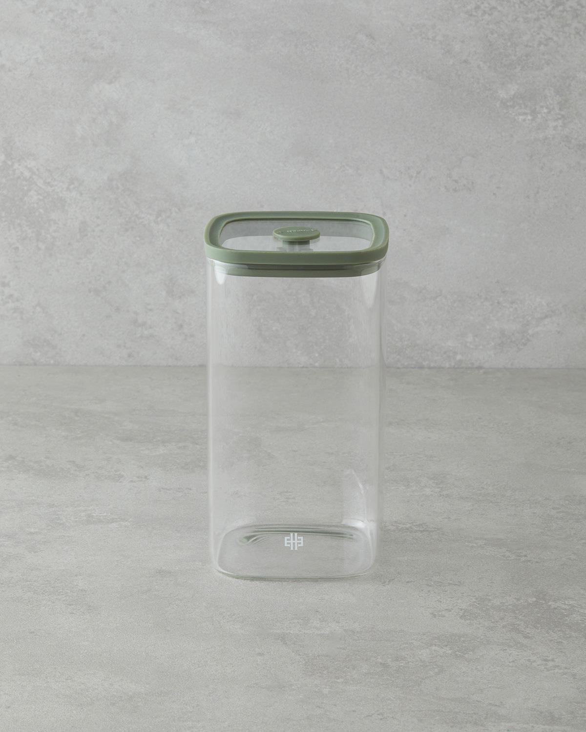 Simone Borosilikat Kavanoz 1300 ml Yeşil