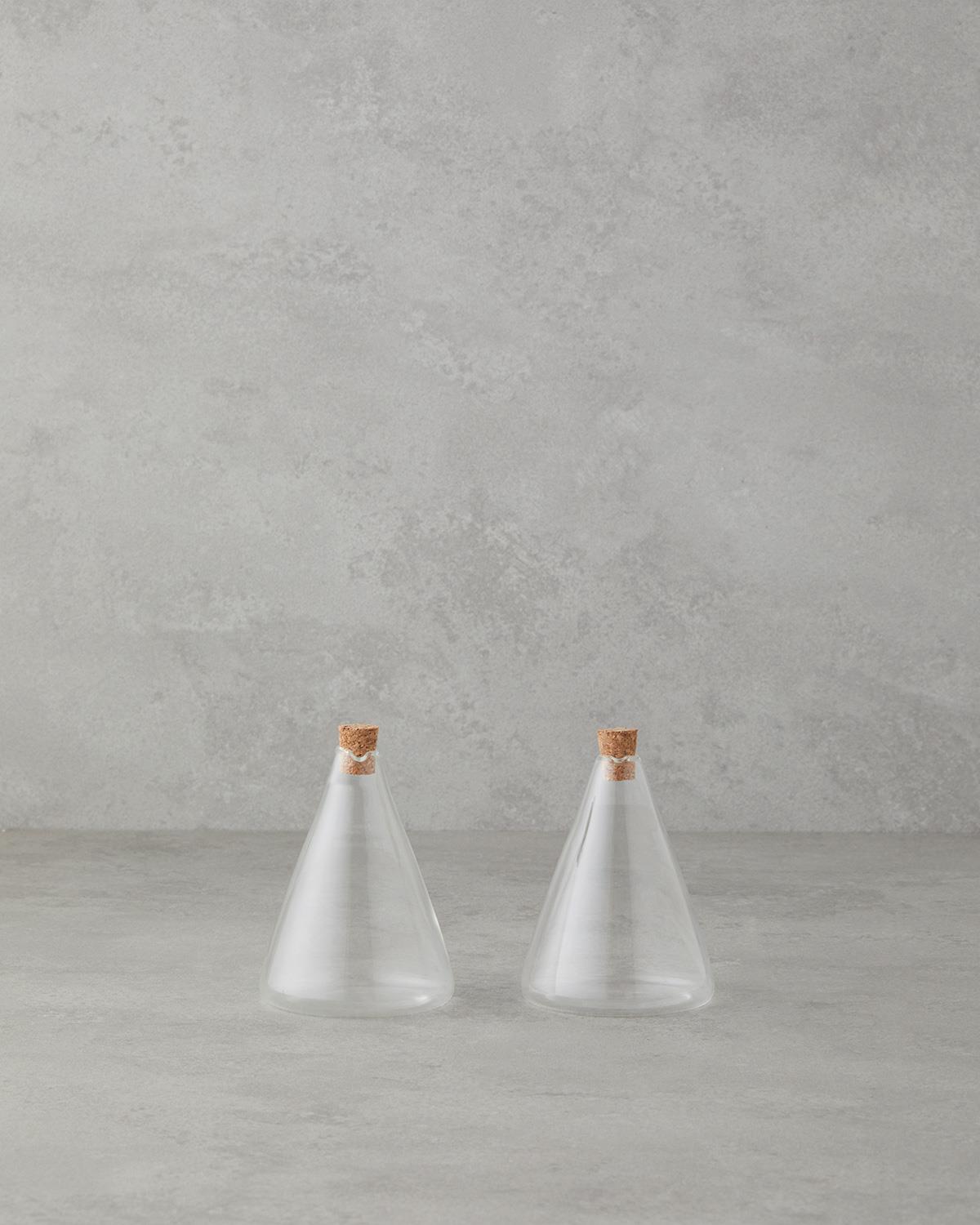Simple Cam 2'li Yağlık - Sirkelik 180 ml Şeffaf