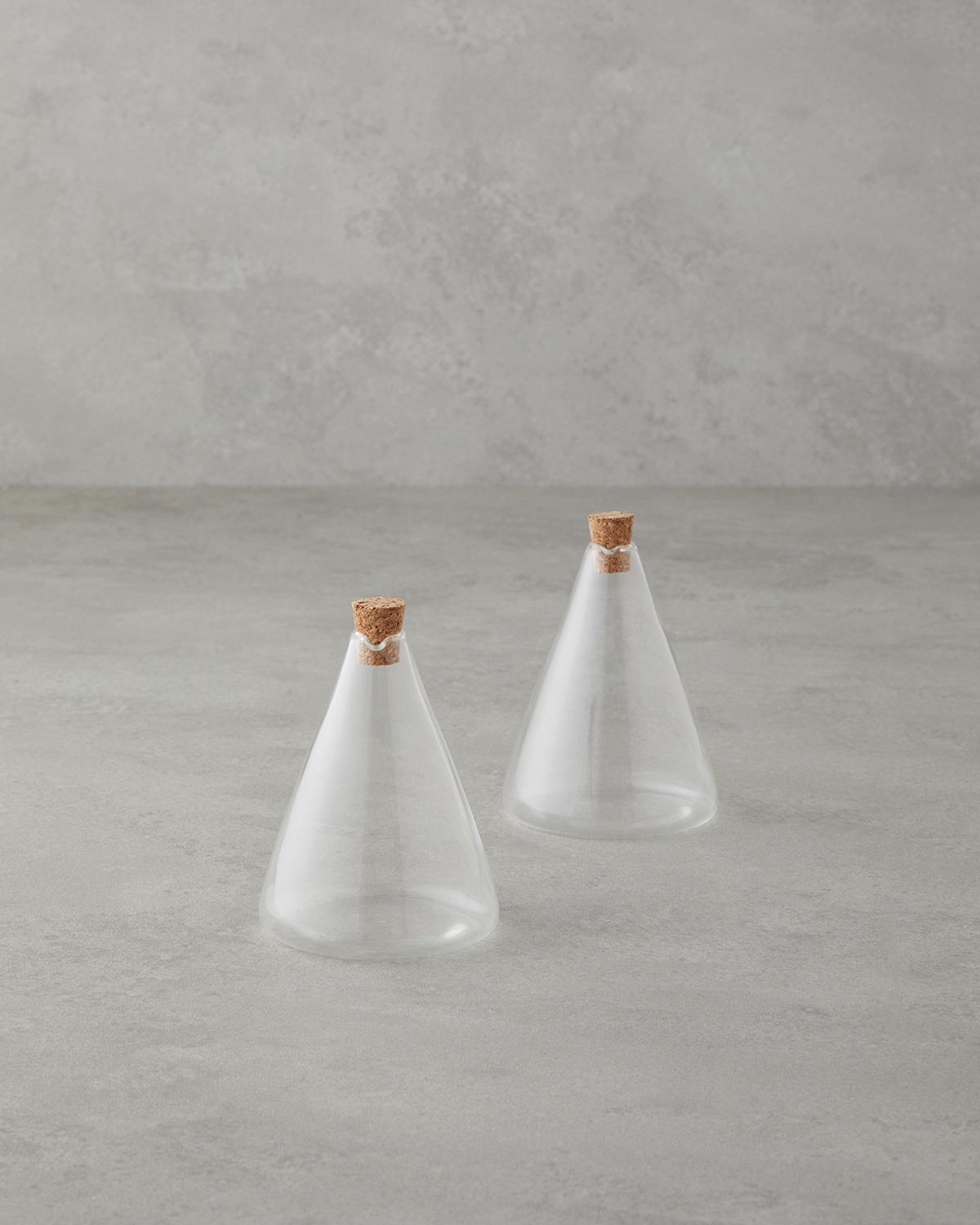 Simple Cam 2'li Yağlık - Sirkelik 180 ml Şeffaf