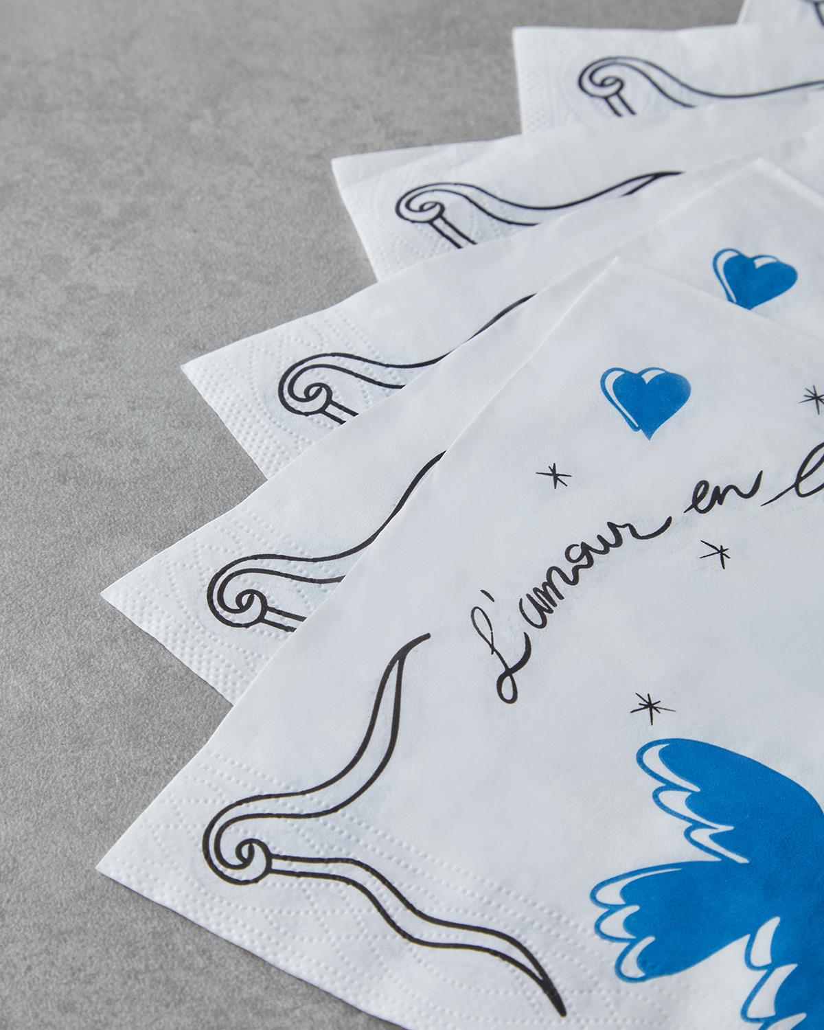 Skyglide Kağıt 20'li Kağıt Peçete 33x33 cm Mavi