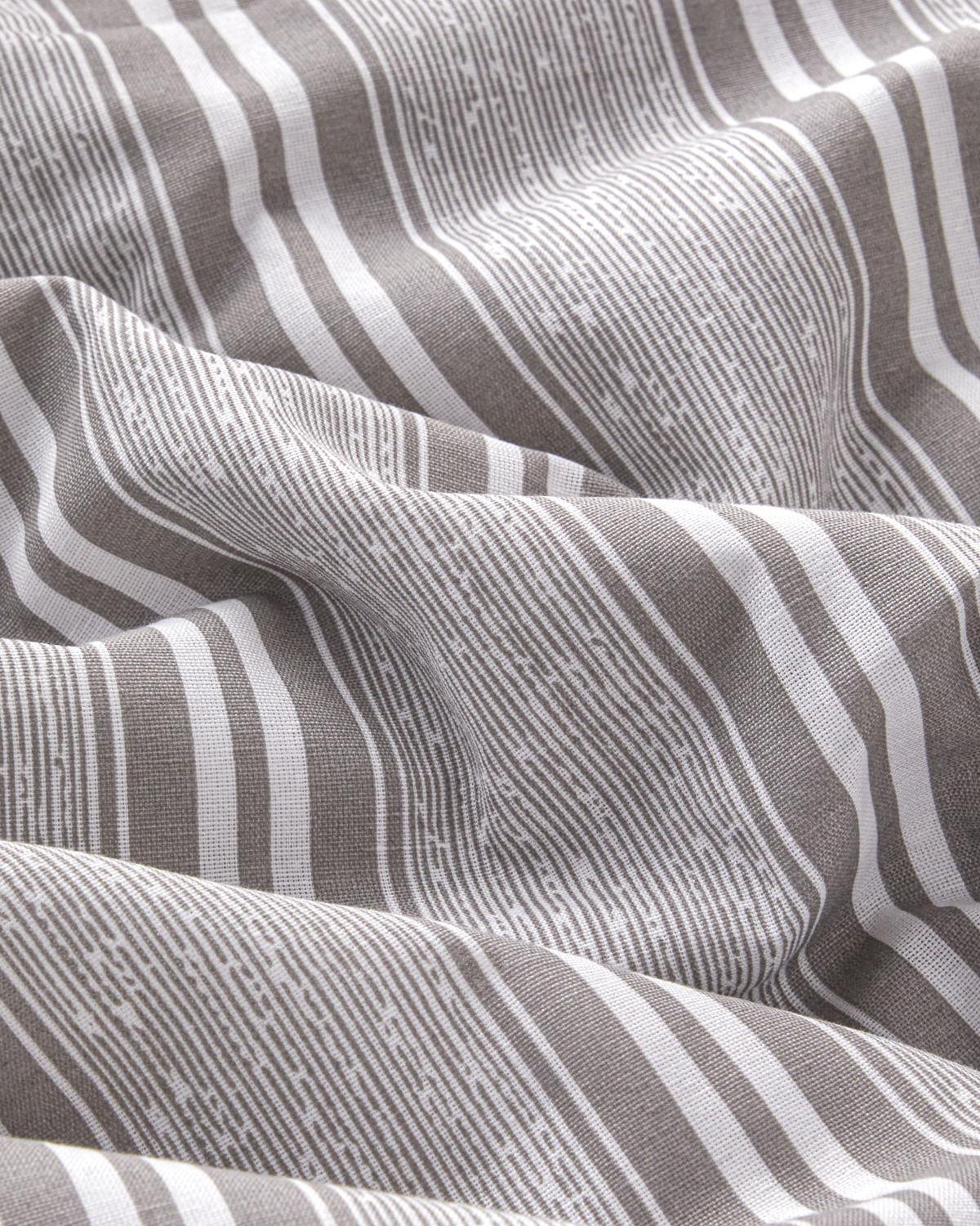 Sleek Lines Kolay Ütülenir Çift Kişilik Nevresim Takımı 200x220 cm Gri