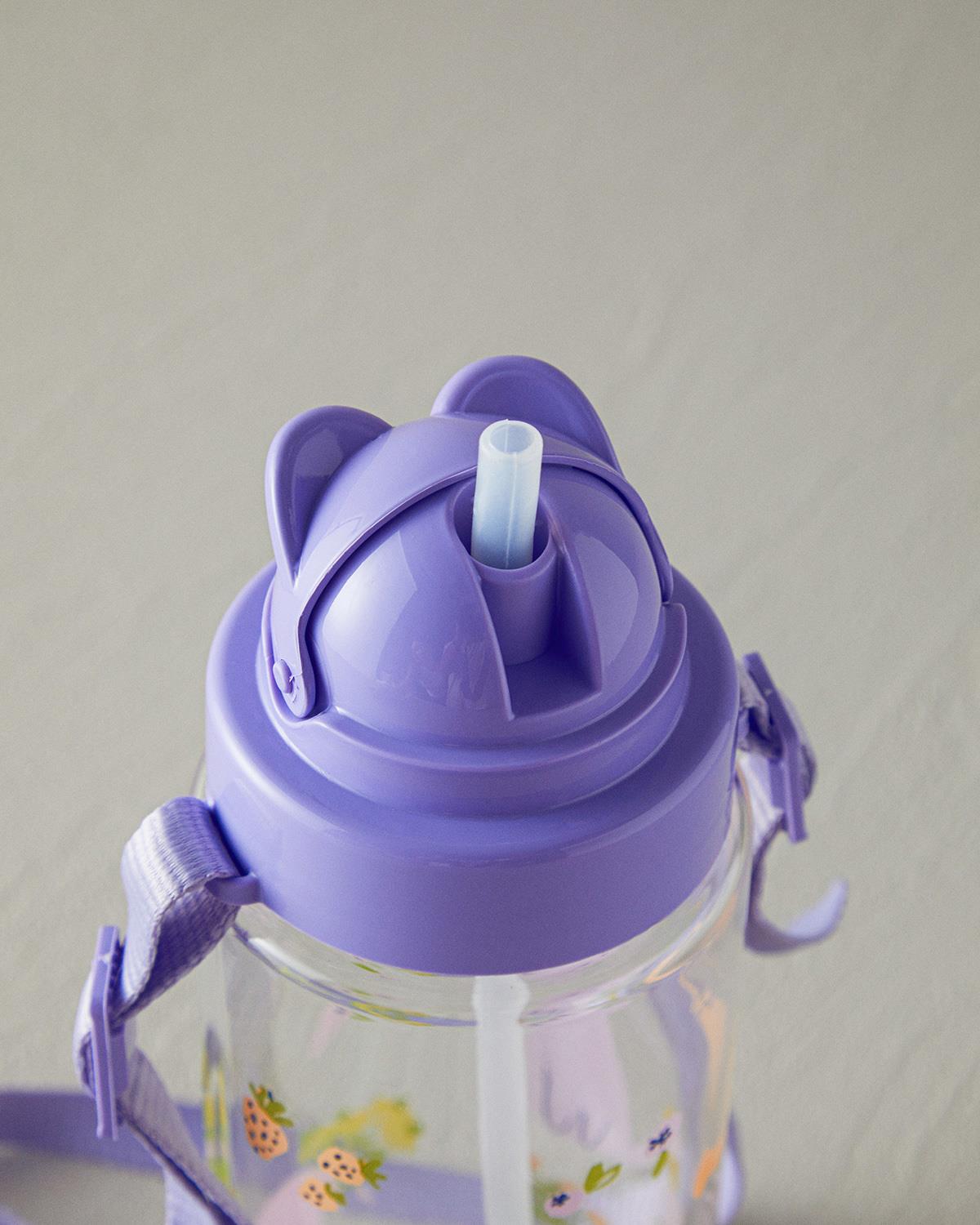 Smiling Cats Trian Askılı Çocuk Suluk 500 ml Mor
