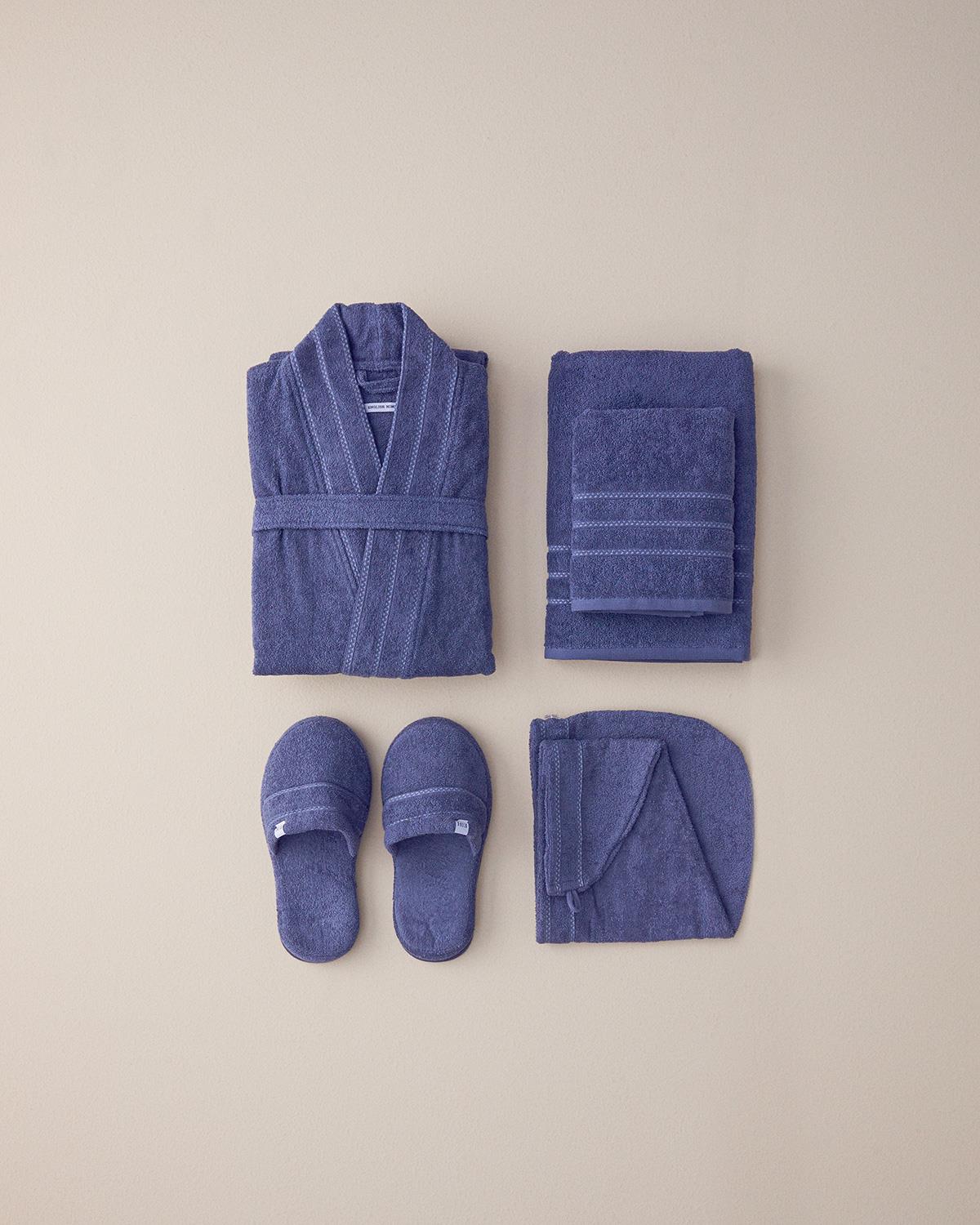 Soft %100 Pamuklu Bornoz Antrasit