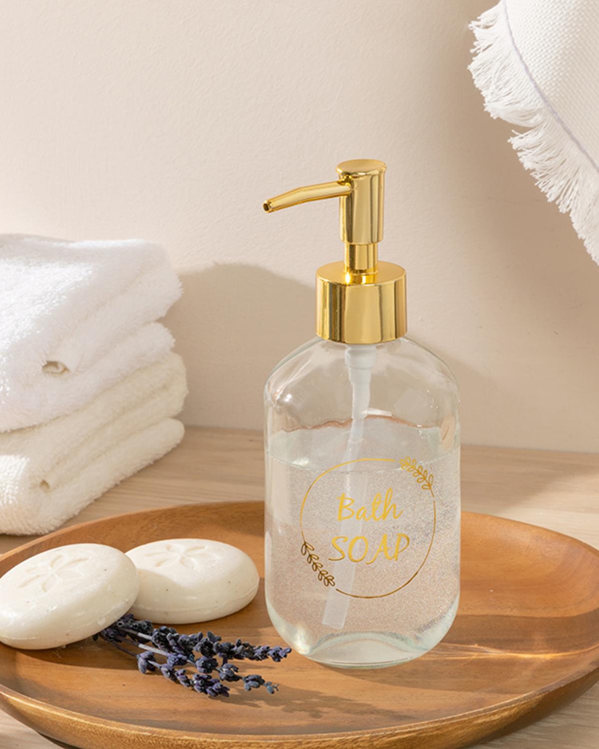 Soft Bath Cam Banyo Sıvı Sabunluk Gold