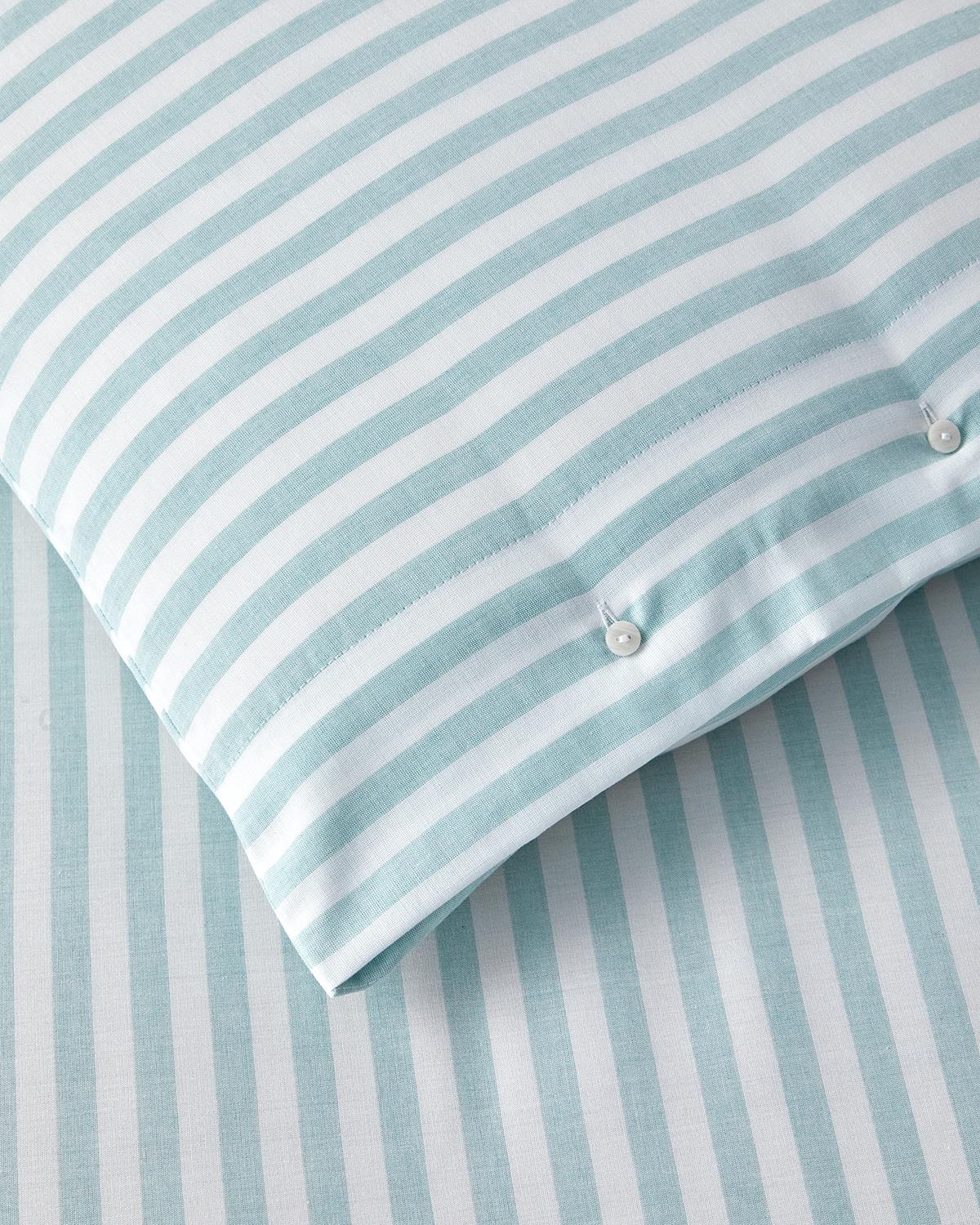 Soft Streaks İpliği Boyalı Çift Kişilik Nevresim Takımı 200x220 cm Yeşil