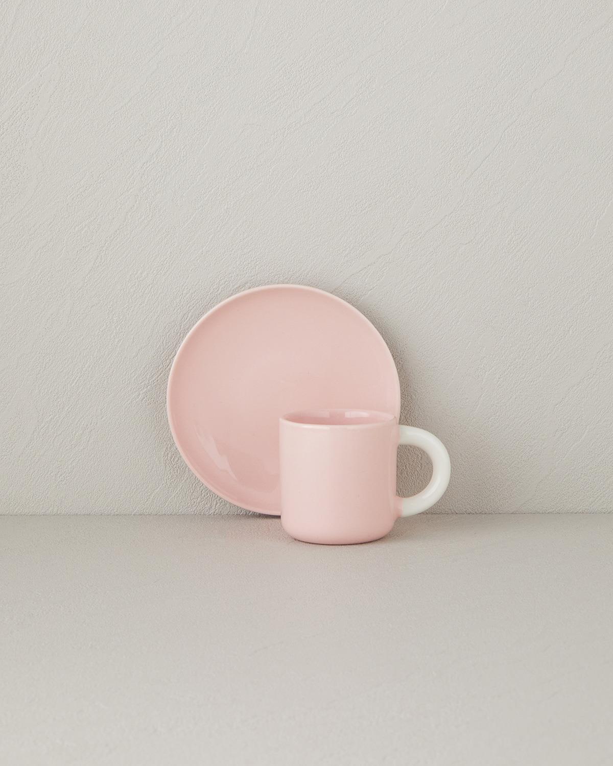 Softy New Bone China 8 Parça 4 Kişilik Kahve Fincan Takımı 100 ml Renkli