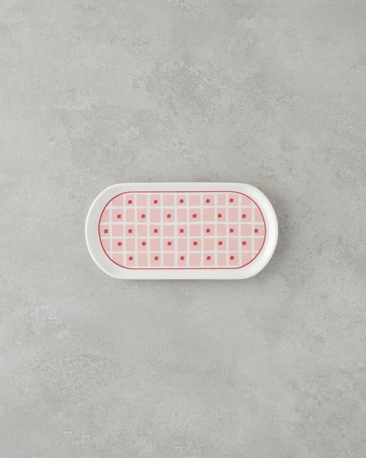 Splash Seramik Kahvaltı Takımı 10 parça 4 kişilik Kırmızı-Pembe