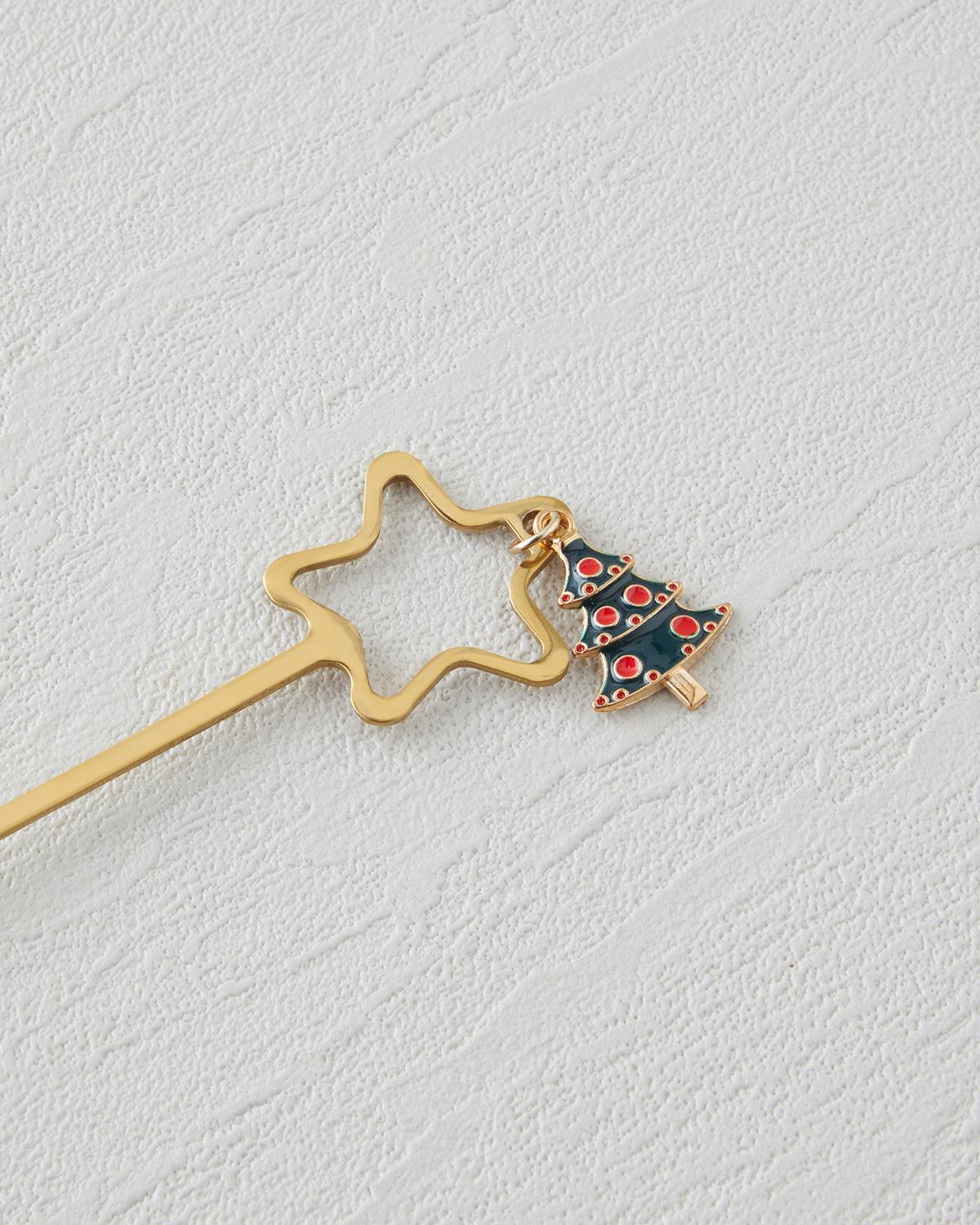 Starry Paslanmaz Çelik T.Çatal-Kaşık Set 4 Parça Gold