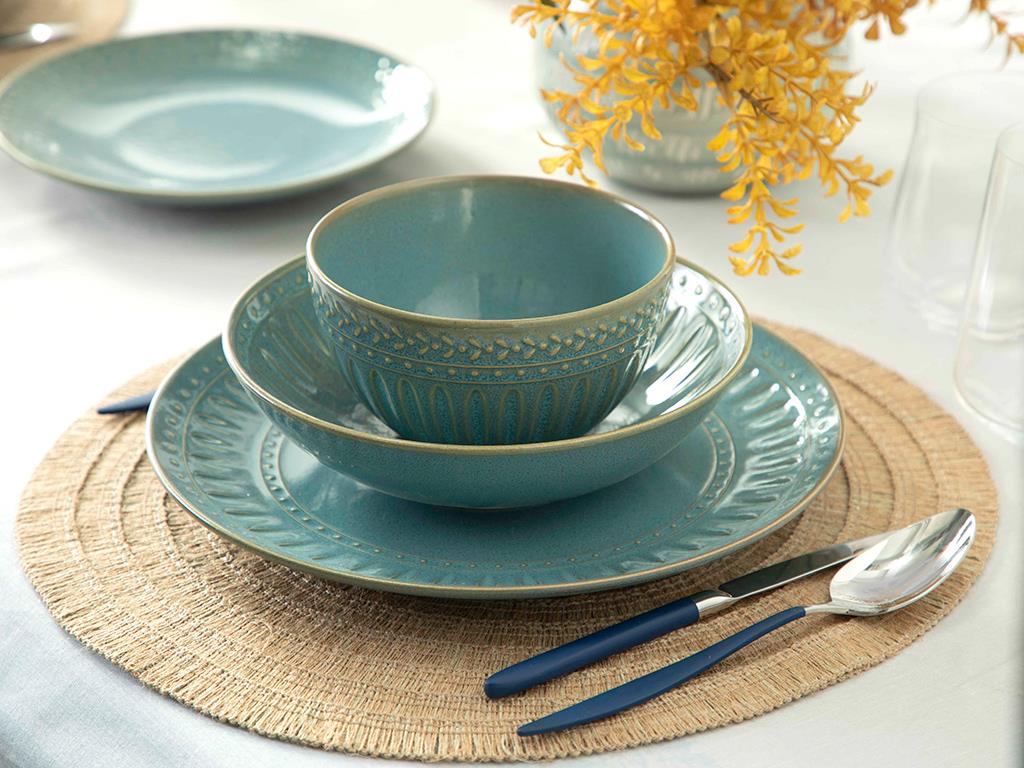 Stoic Seramik Pasta Tabağı 21 cm Yeşil