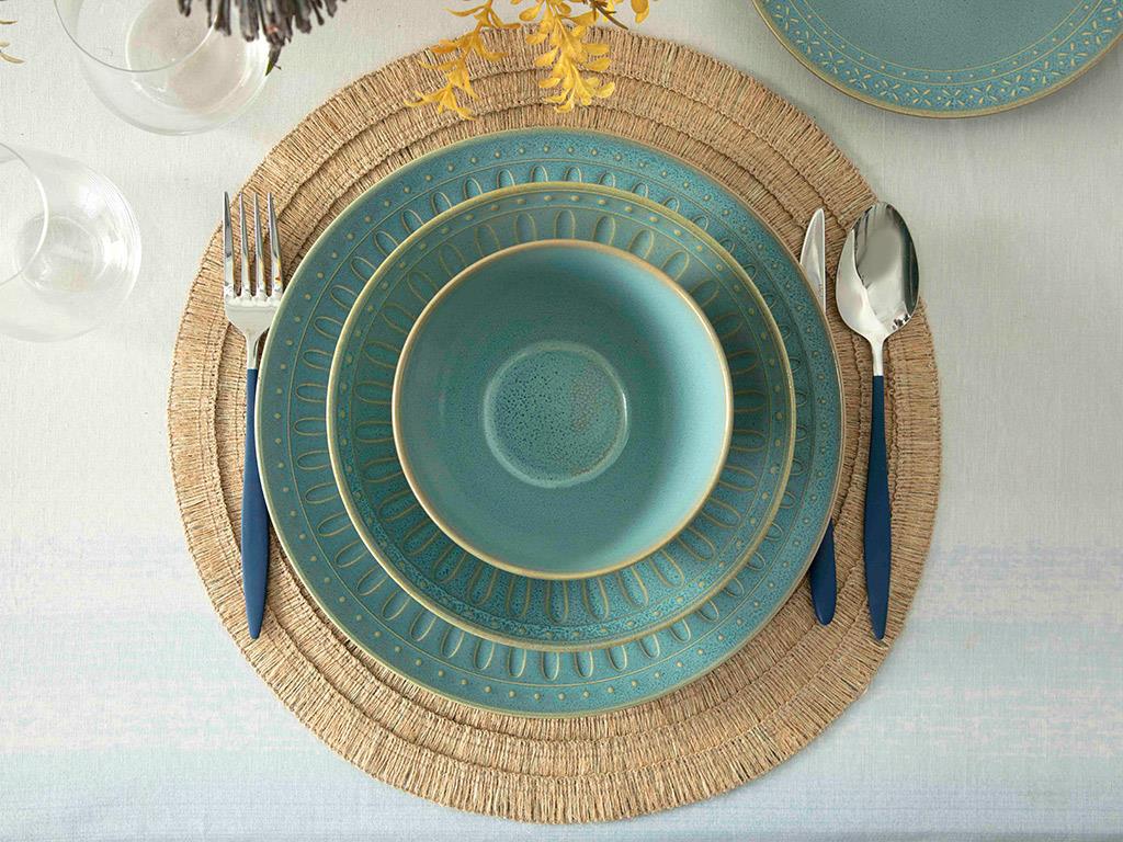 Stoic Seramik Pasta Tabağı 21 cm Yeşil