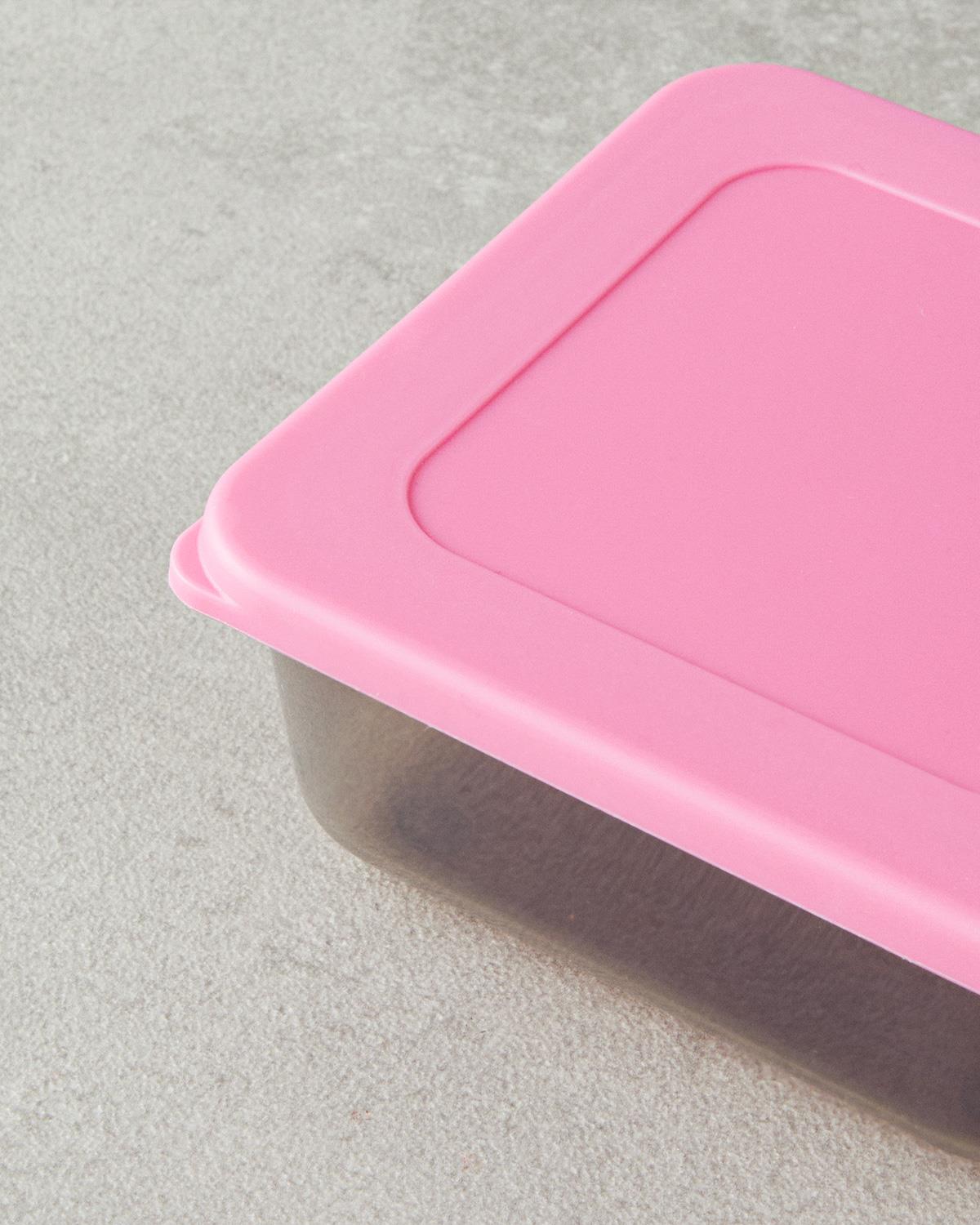Stora Me Plastik 4'lü Saklama Kabı Pembe