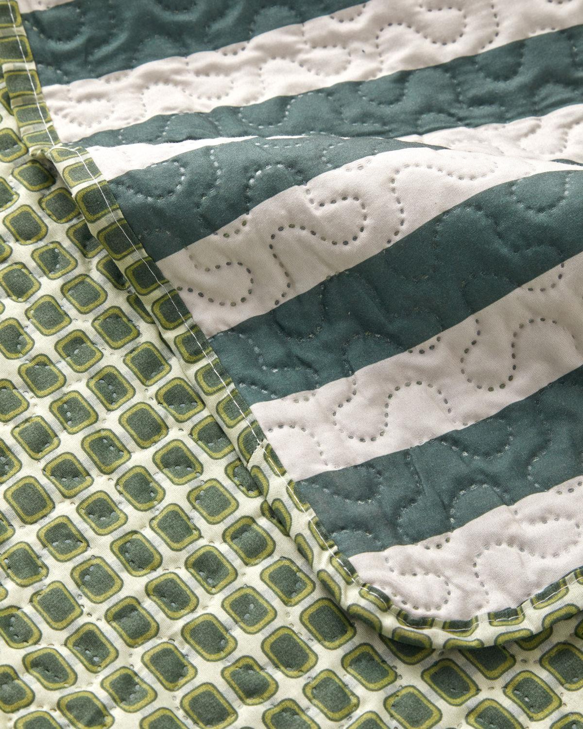 Strada Grid Tek Kişilik Çok Amaçlı Örtü 160x220 cm Yeşil