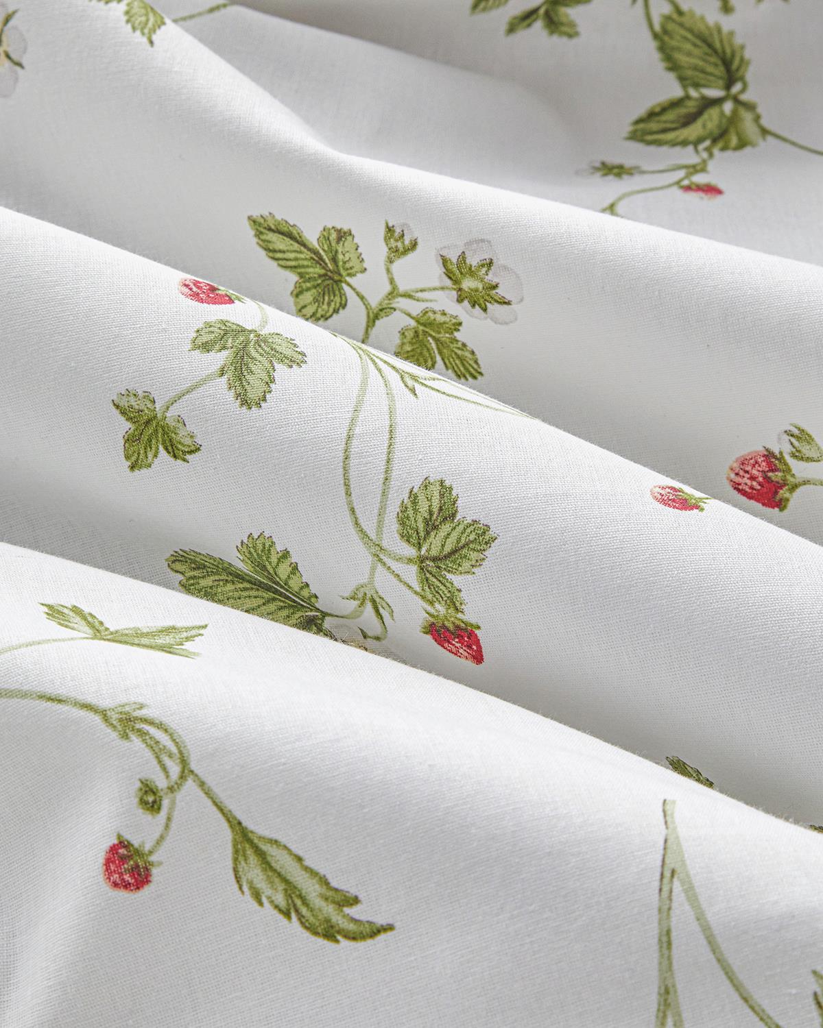 Strawberry Pamuk Çift Kişilik Nevresim Takımı 200x220 cm Yeşil – Kırmızı