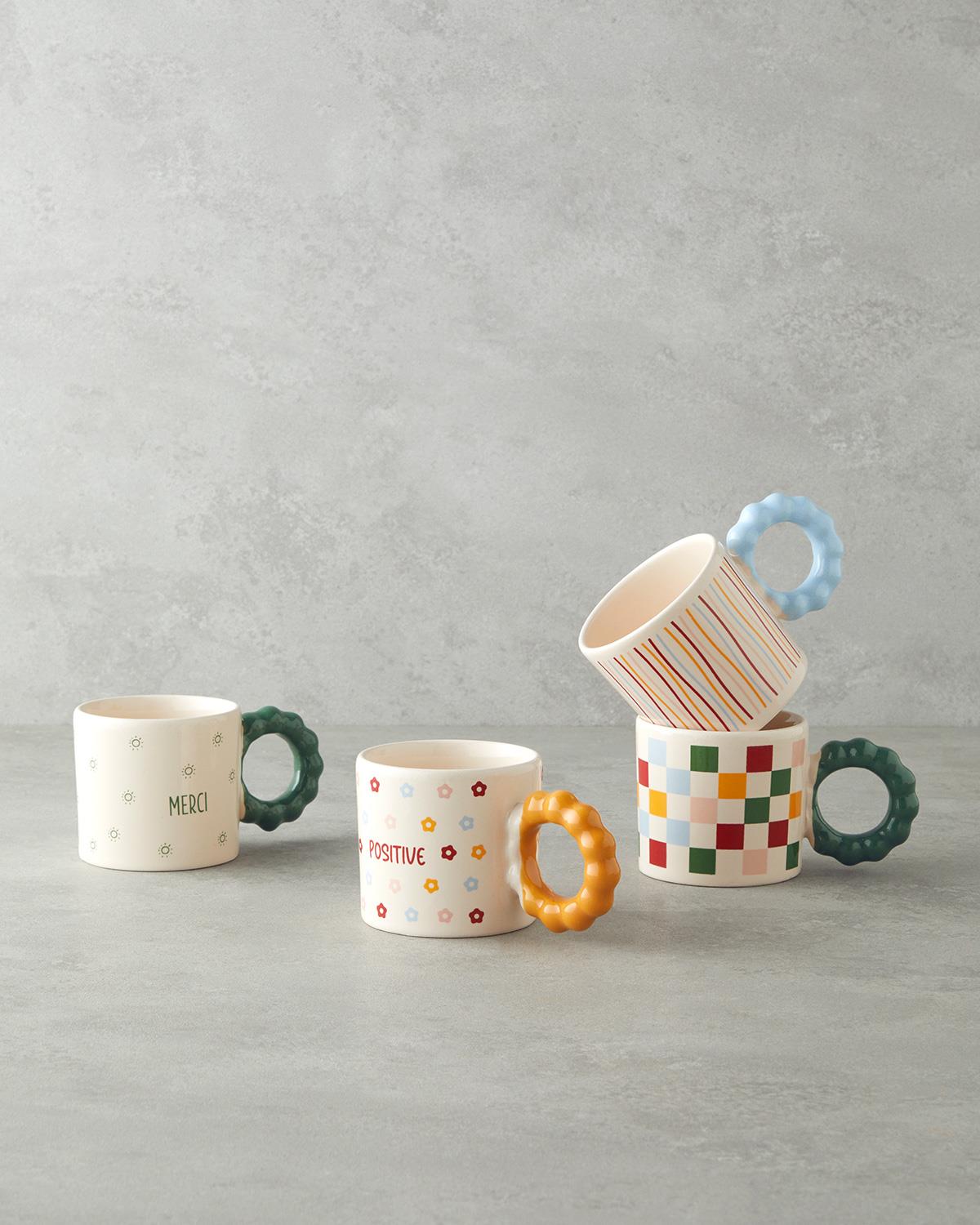 Stripe Flow Seramik Kupa 260 ml Renkli