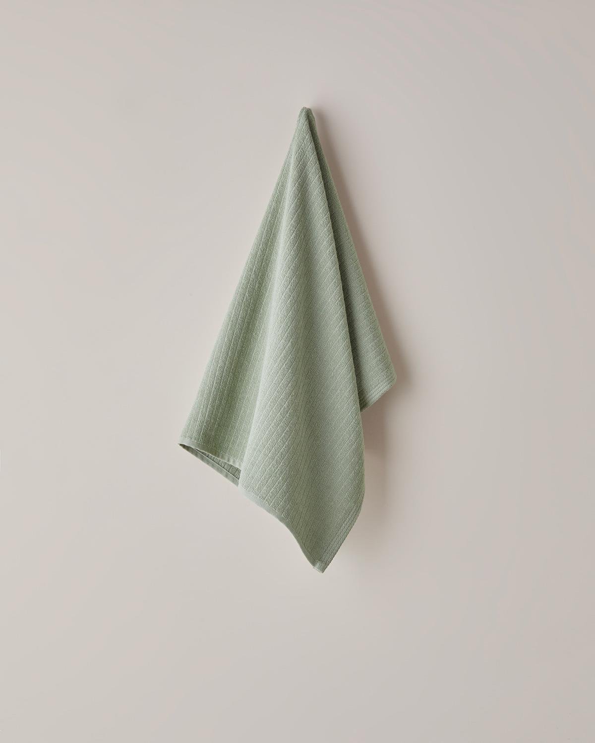 Stripe Pamuk Yüz Havlusu 50x70 cm Haki