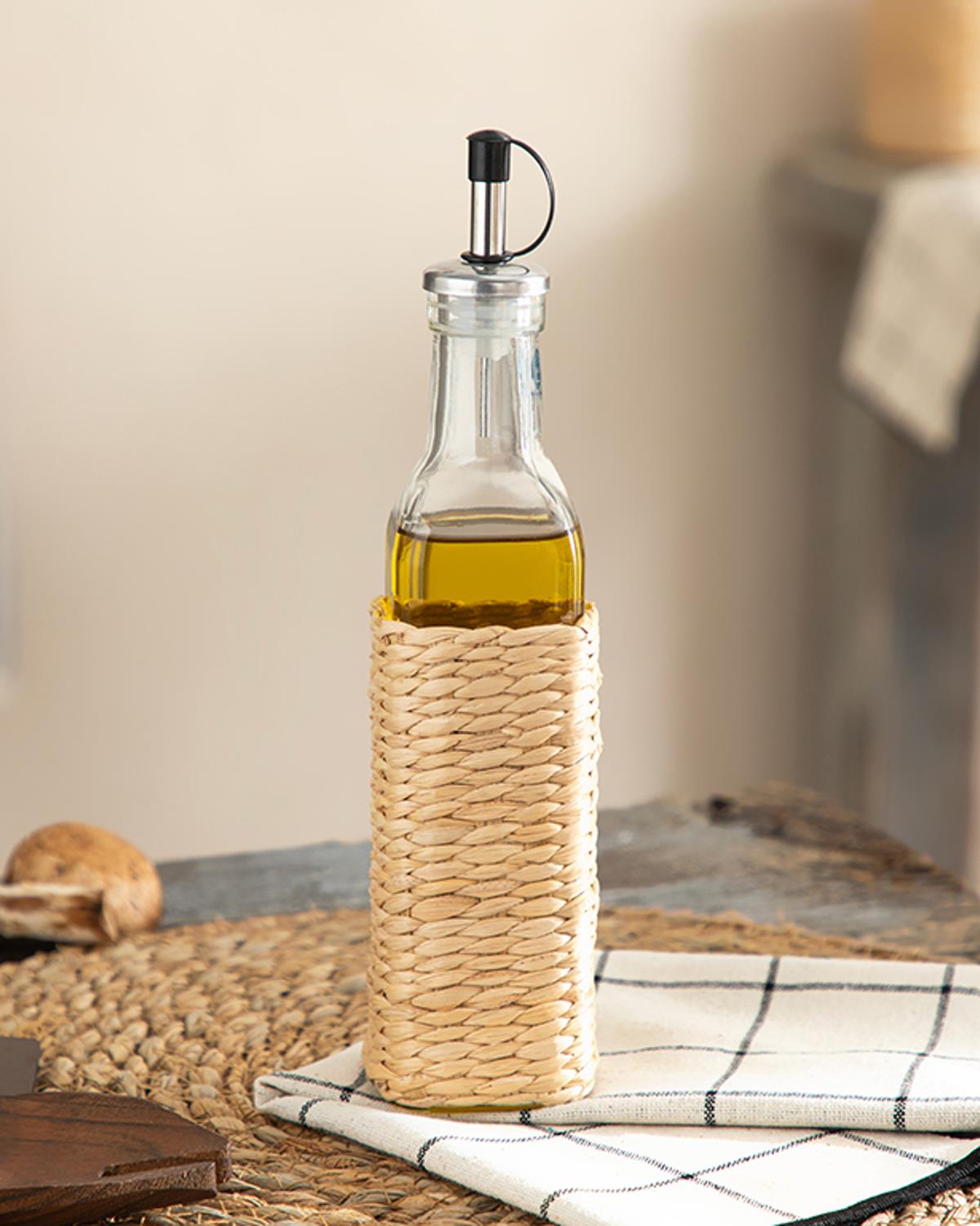 Stripe Wicker Cam Hasırlı Yağdanlik 240 ml Şeffaf
