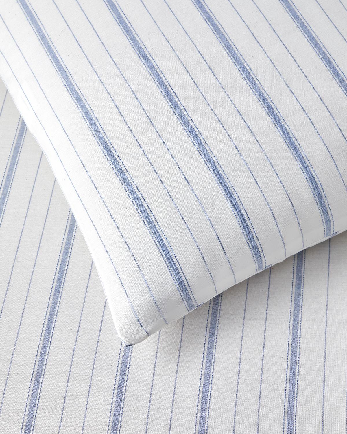 Subtle Waves İpliği Boyalı Çift Kişilik Nevresim Takımı 200x220 cm Mavi