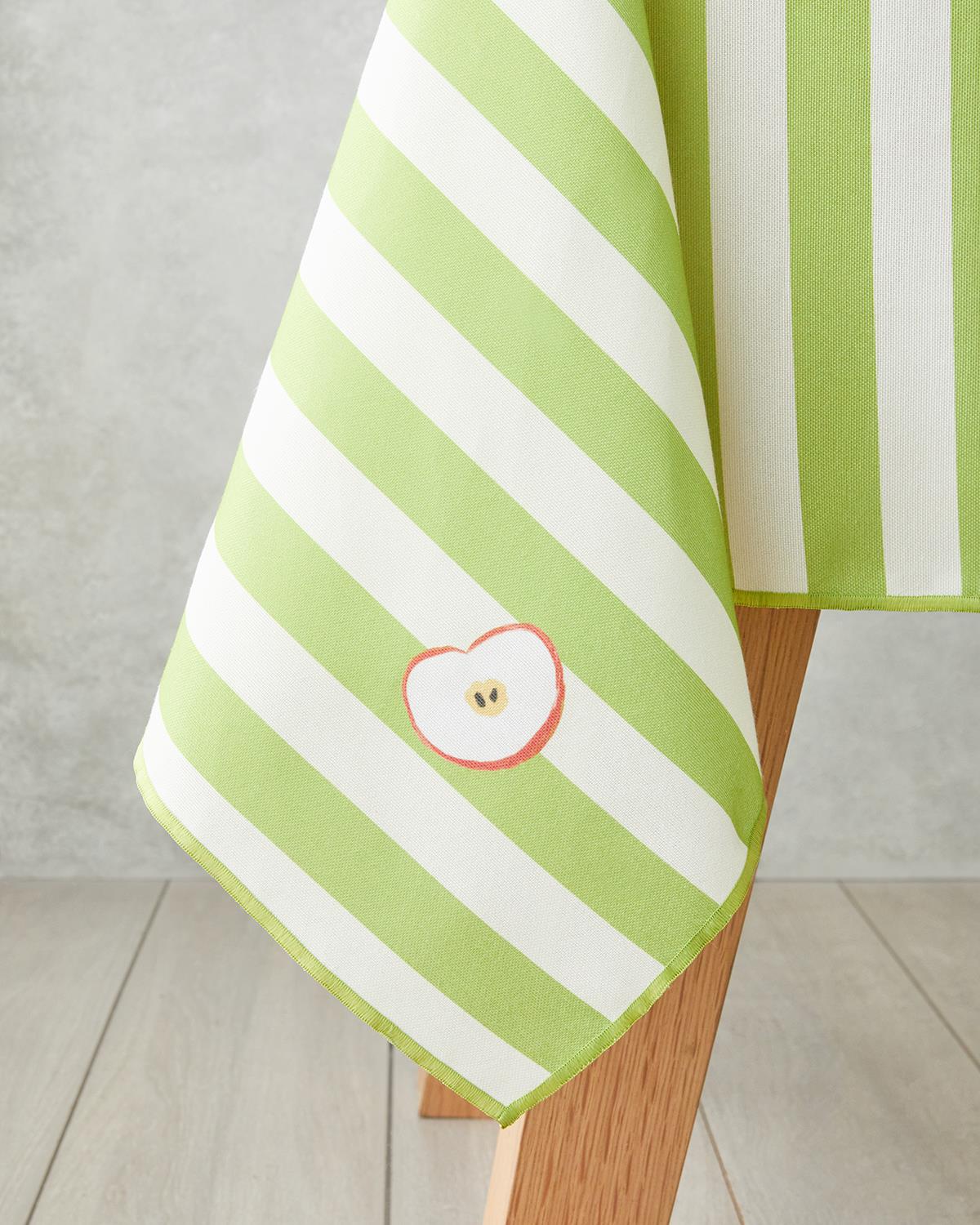 Summer Apple Polyester Masa Örtüsü 150x200 cm Yeşil