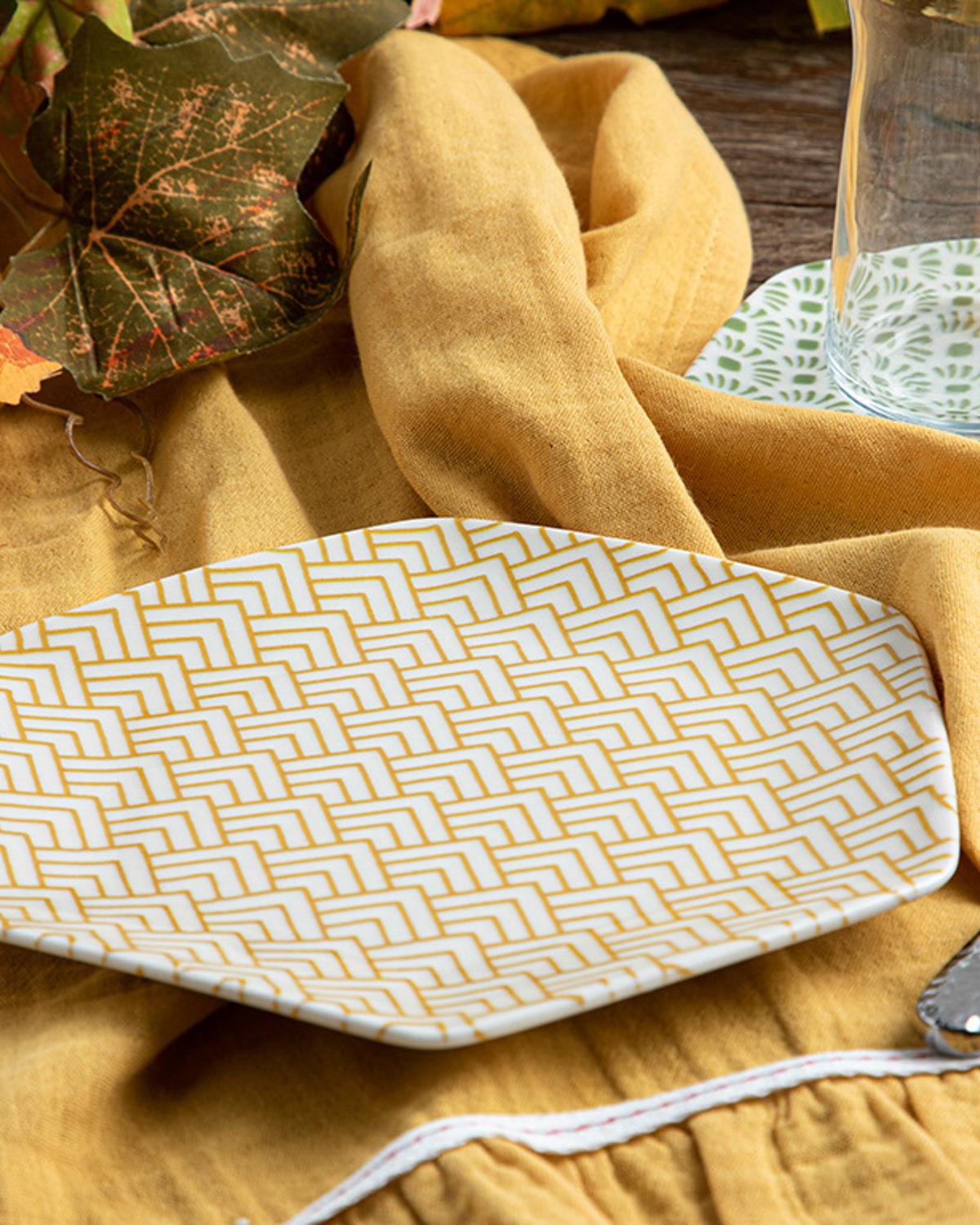 Sunbeam Porselen Pasta Tabağı 19 cm Sarı