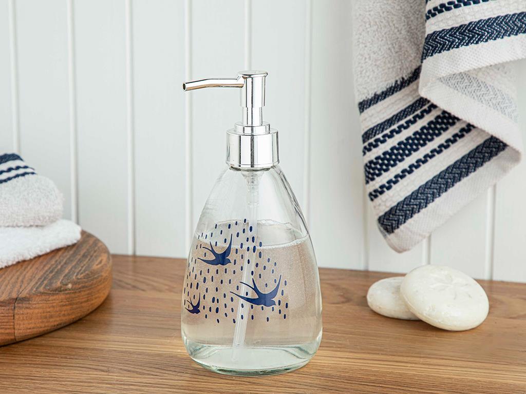 Swallow Banyo Sıvı Sabunluk 9x19 cm Lacivert