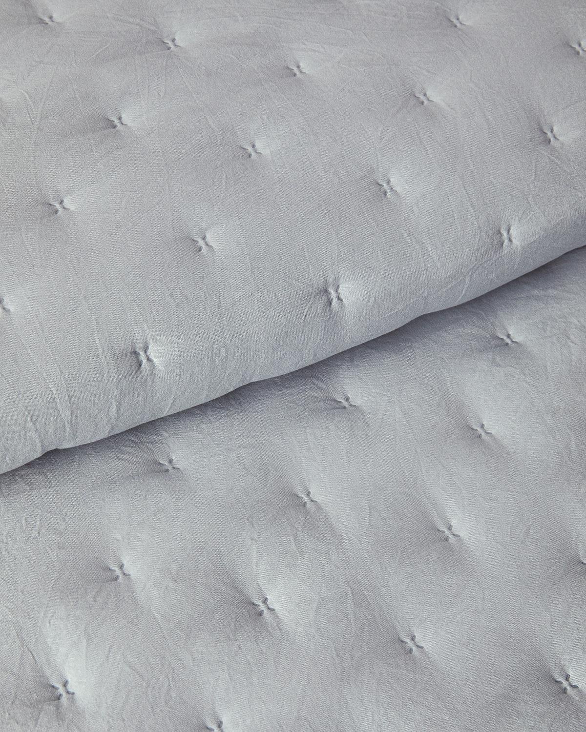 Swanky Çift Kişilik Yatak Örtüsü Takımı Gri
