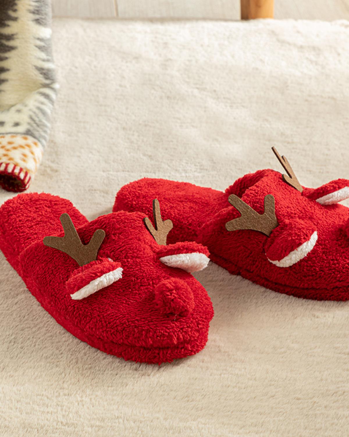 Sweet Deers Peluş Kadın Ev Terliği