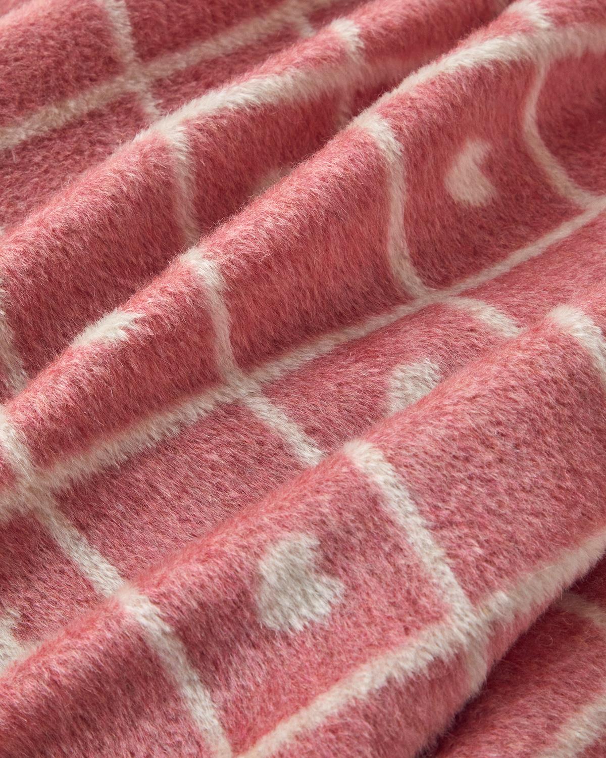 Sweet hearts Akrilik Tv Battaniye 130x170 cm Pembe